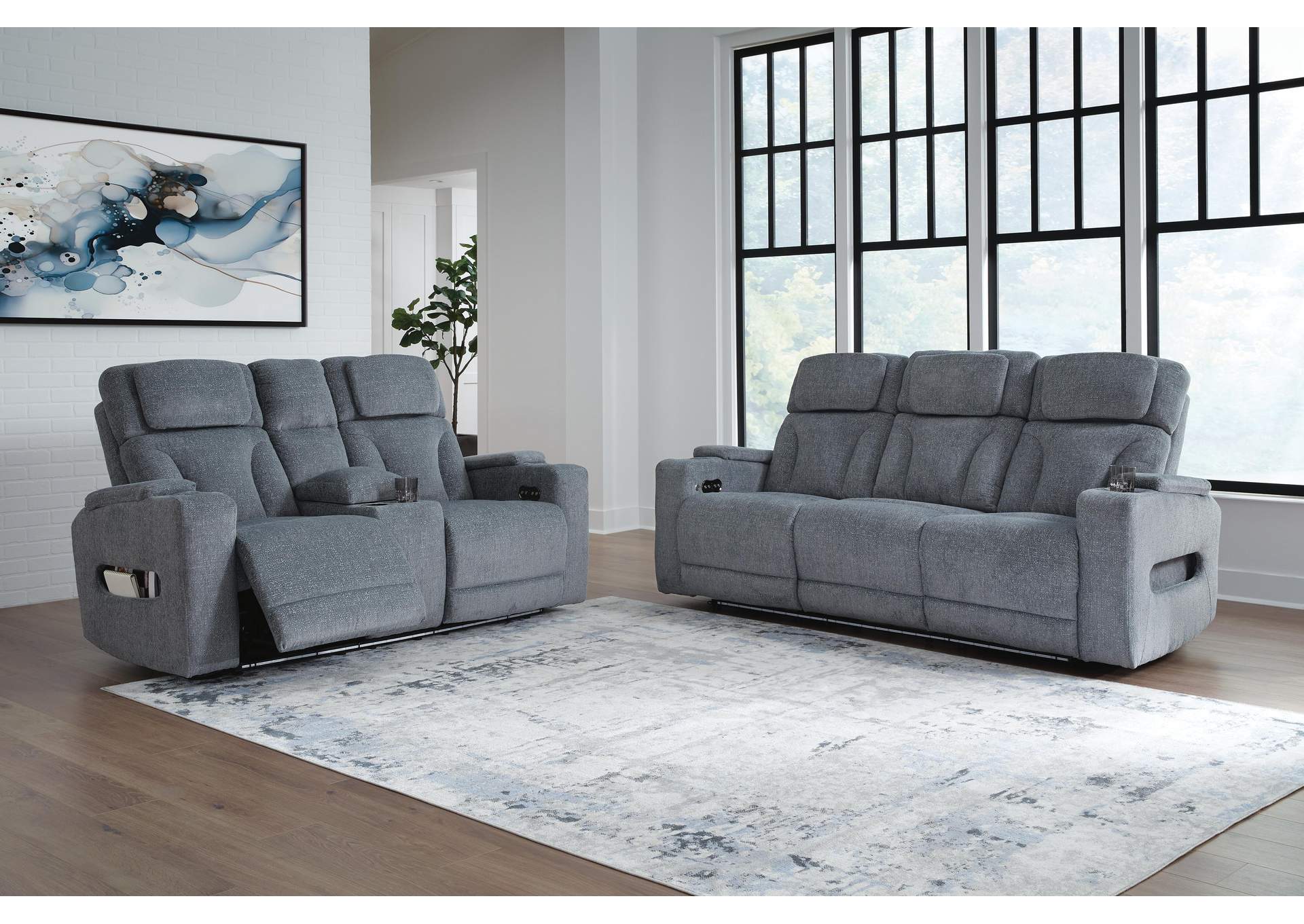 Studio Cave Power Reclining Sofa and Loveseat image 2