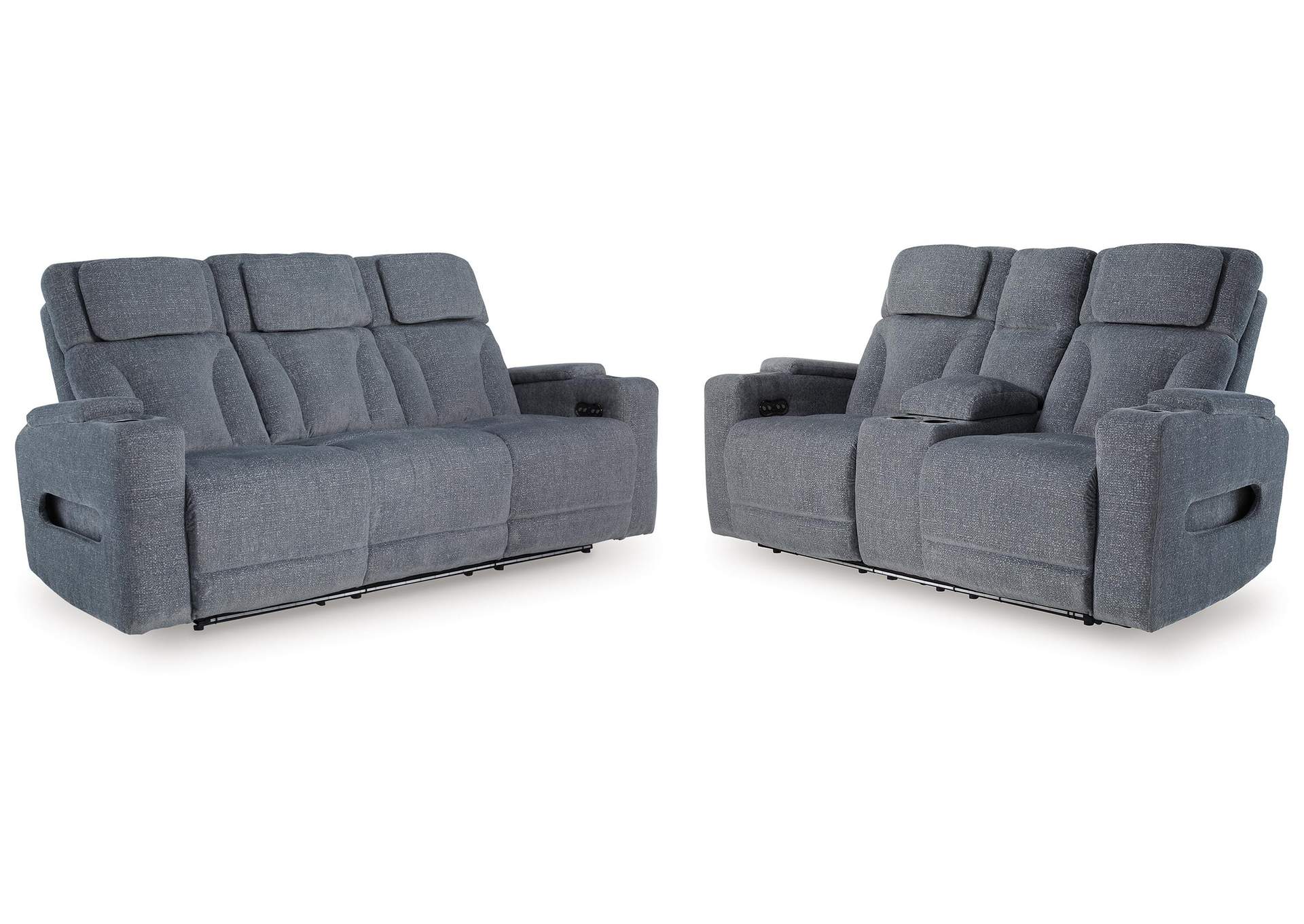 Studio Cave Power Reclining Sofa and Loveseat image 1