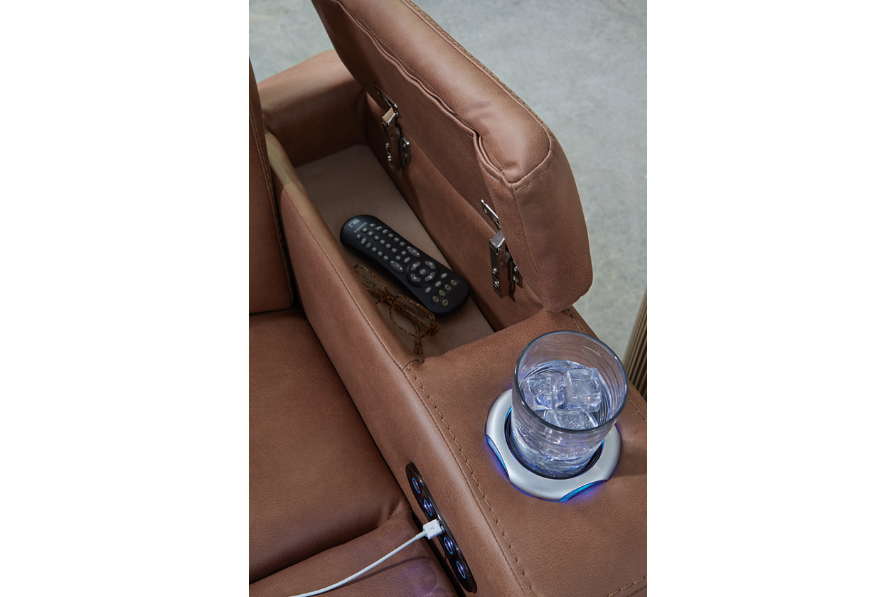Clean-Slate Power Reclining Loveseat with Console