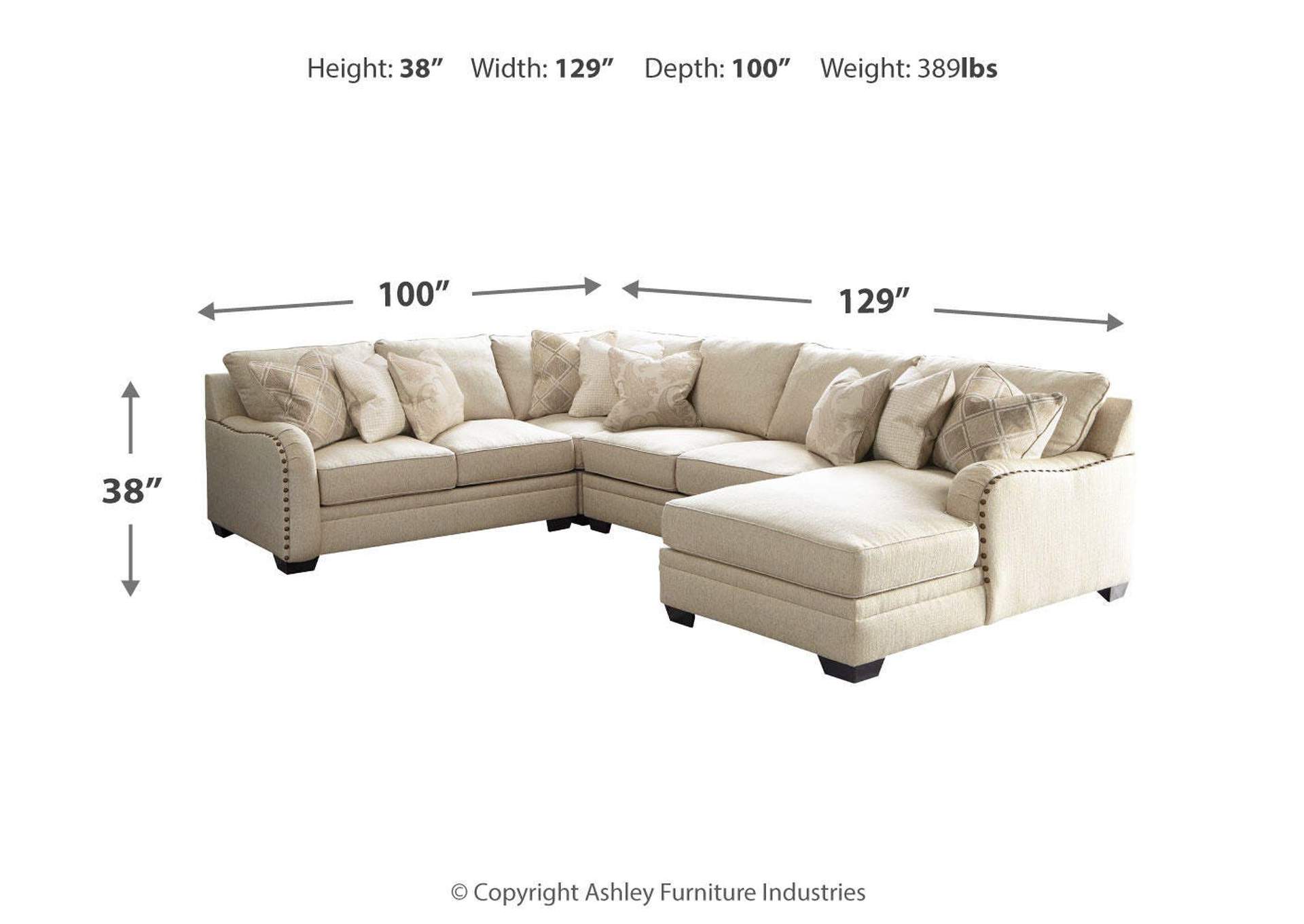 Luxora 5-Piece Sectional with Chaise image 3