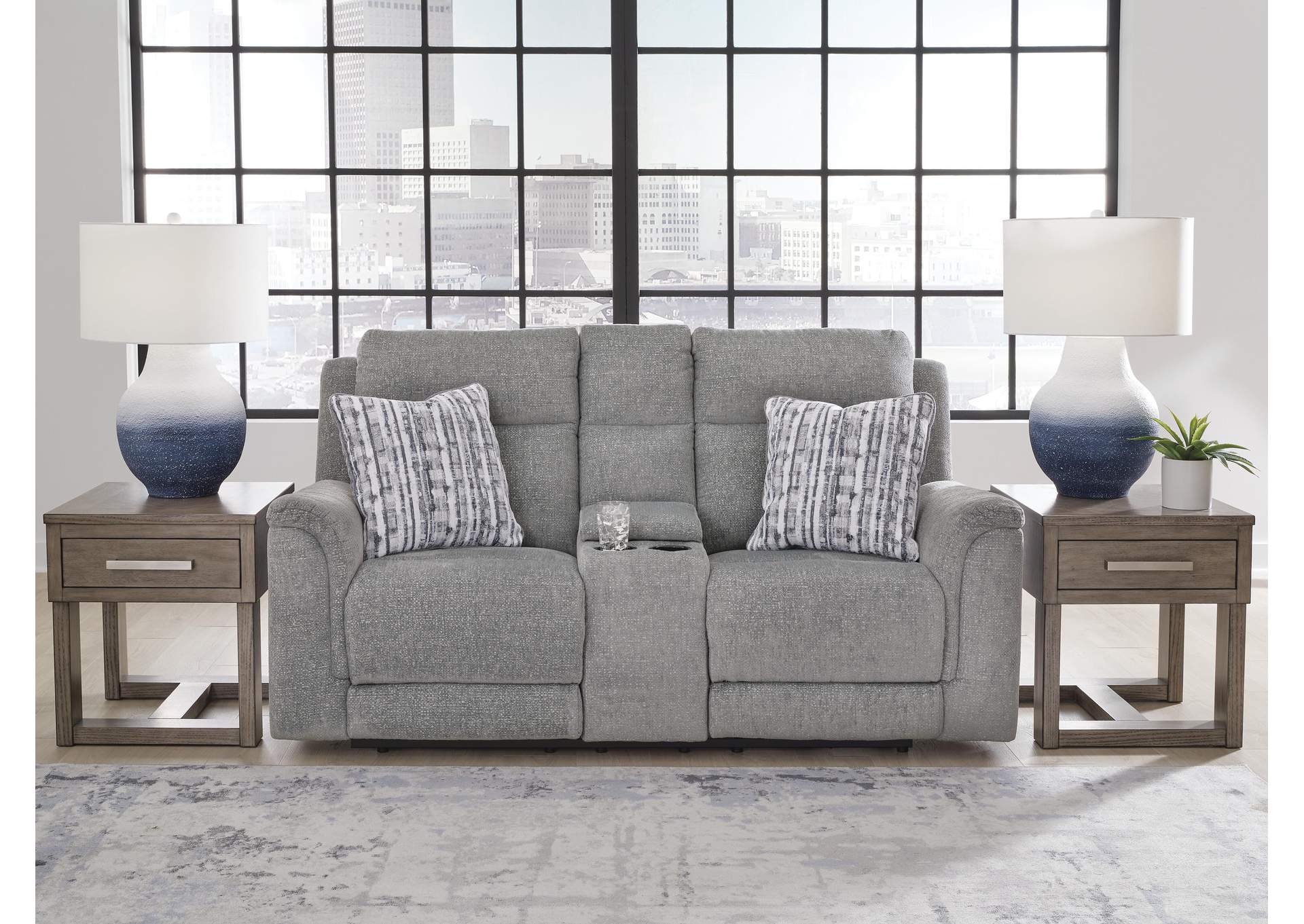 Overflow Power Reclining Loveseat with Console image 11