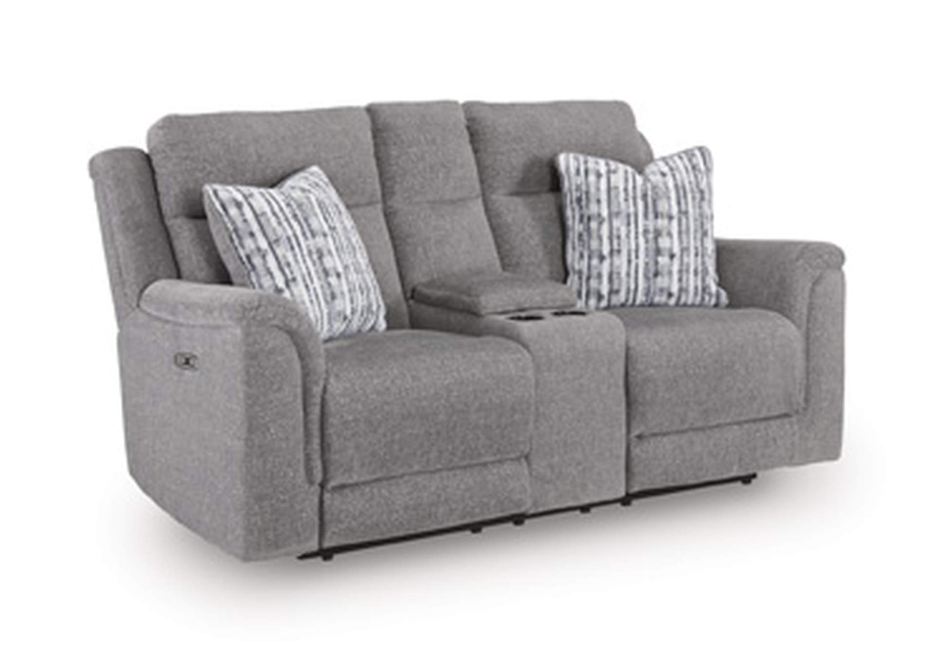 Overflow Power Reclining Loveseat with Console image 3