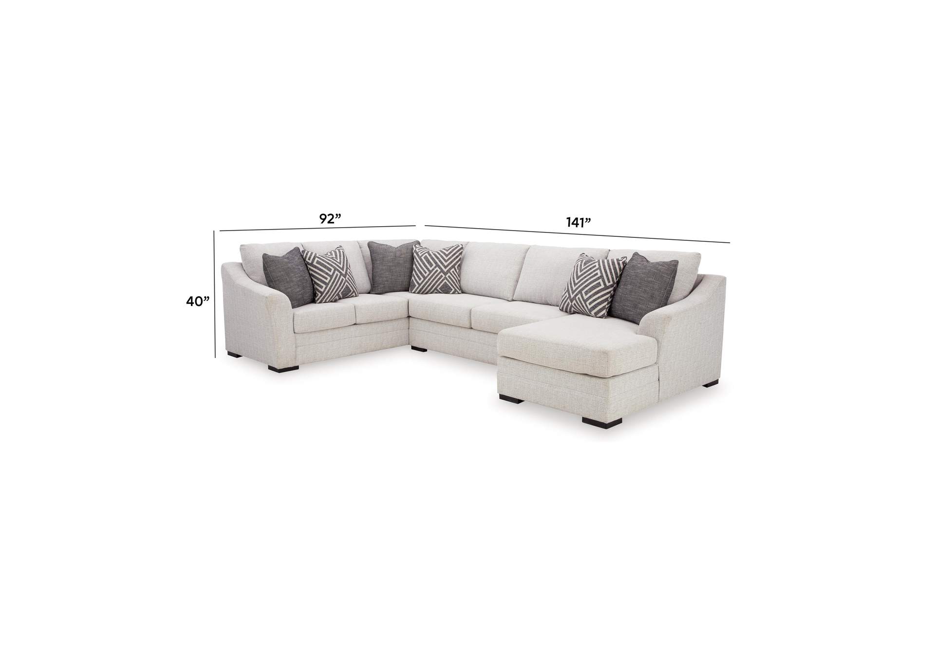Koralynn 3-Piece Sectional with Chaise image 4