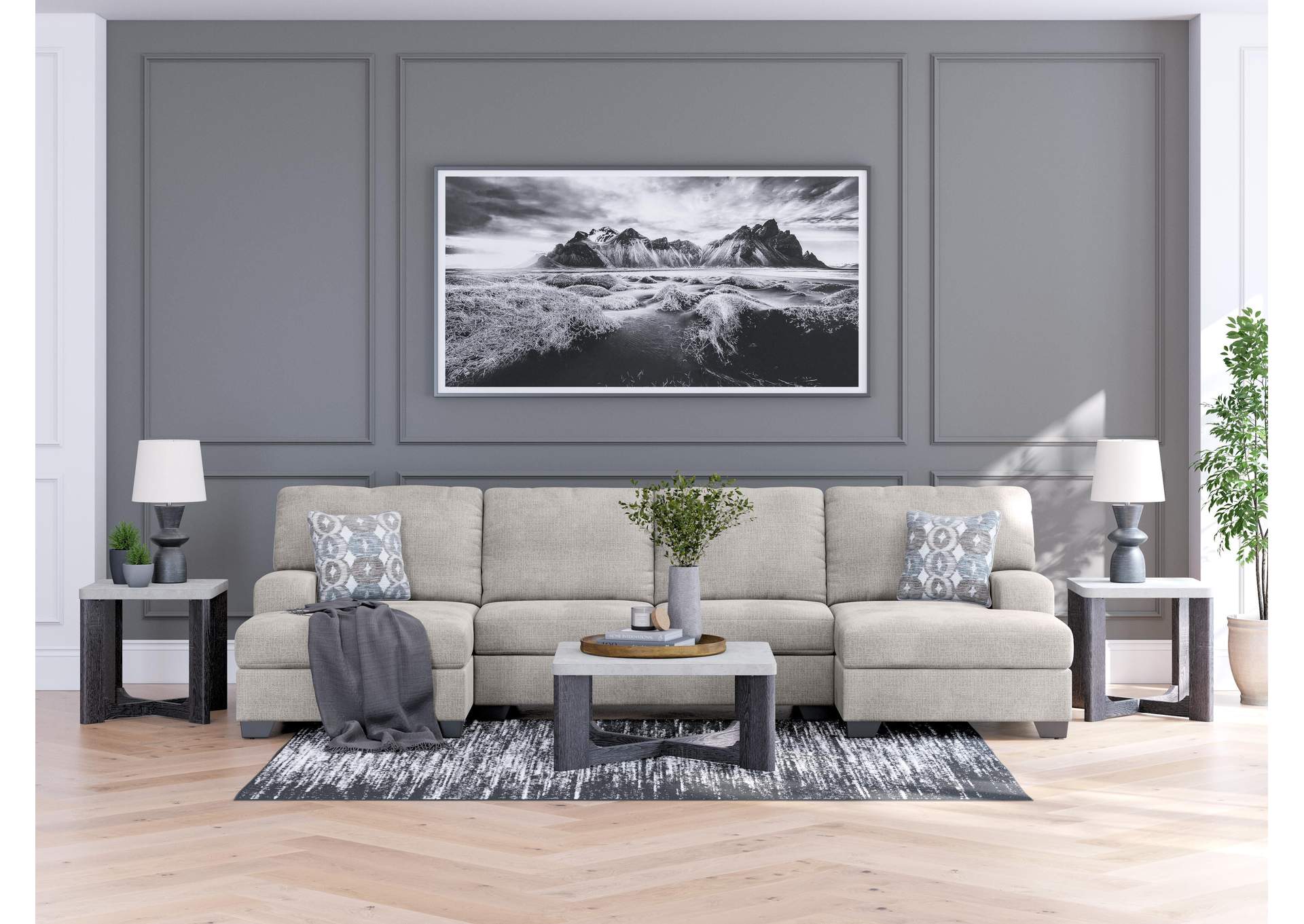Rodington 3-Piece Sectional with Chaise image 2