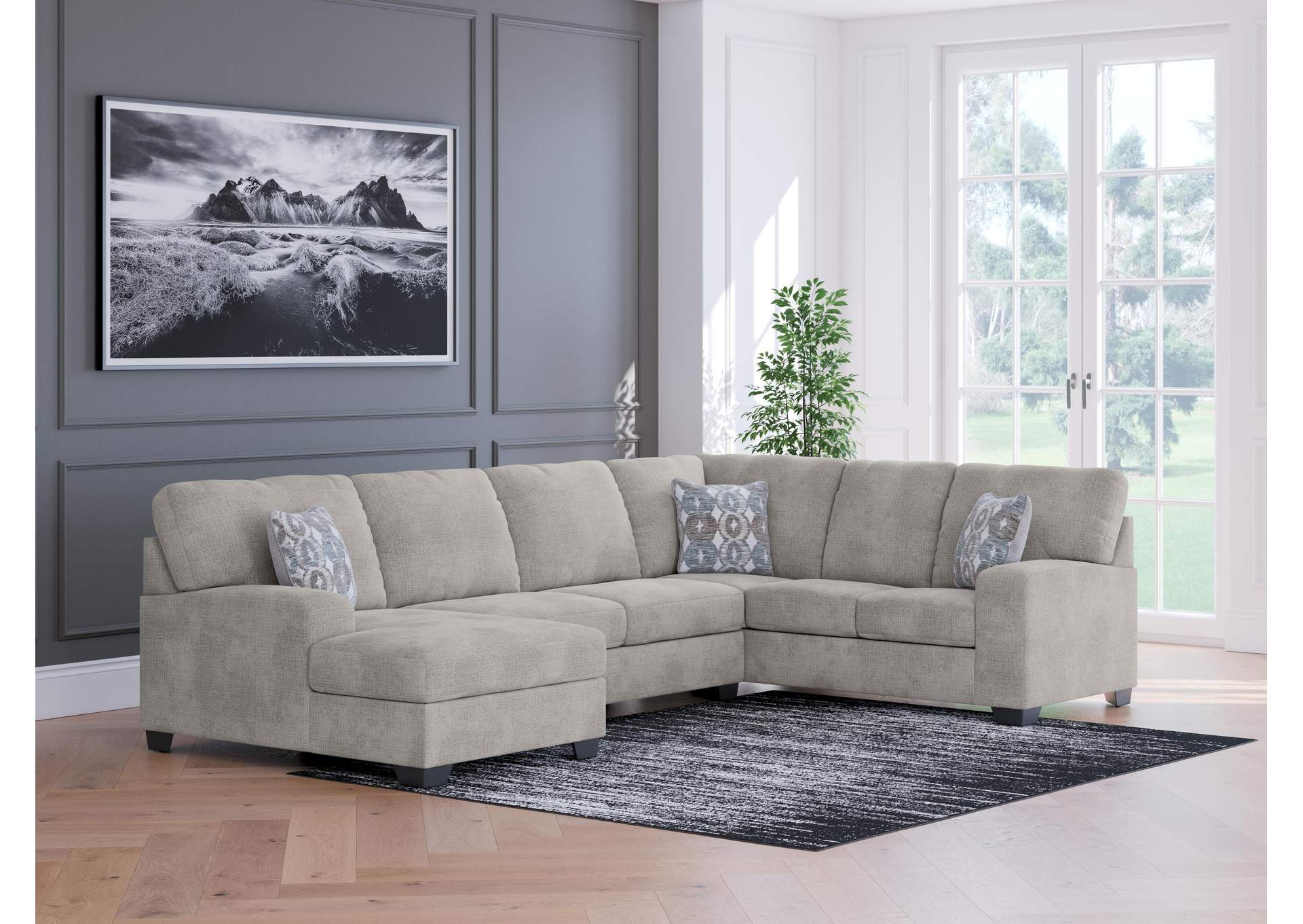 Rodington 3-Piece Sectional with Chaise image 2