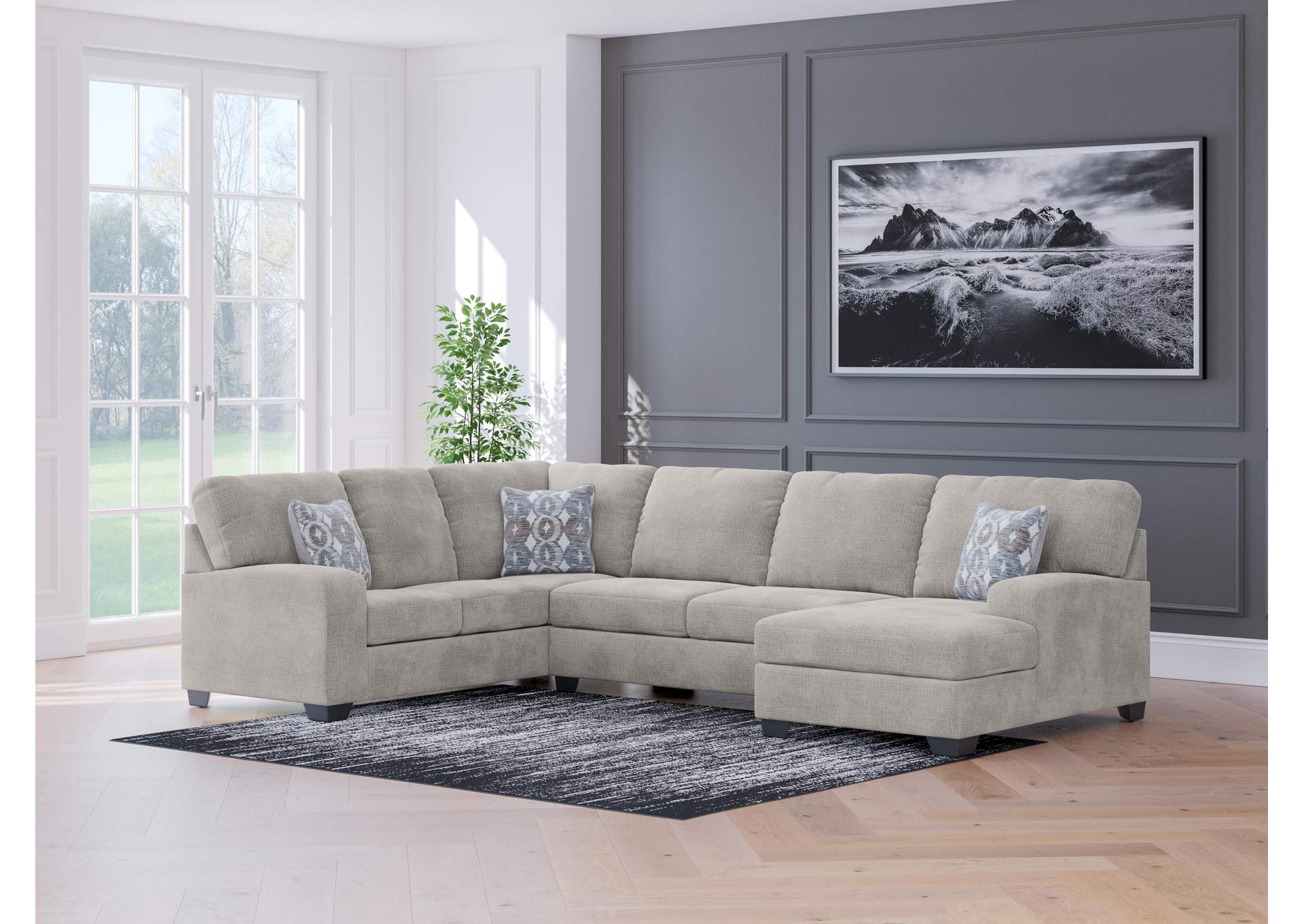 Rodington 3-Piece Sectional with Chaise image 2