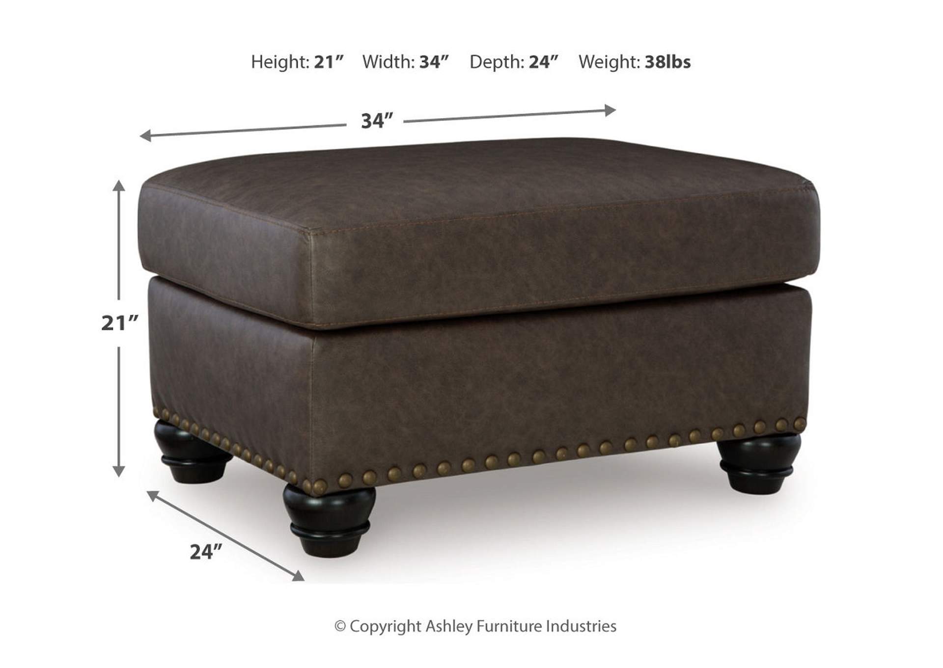 Roxmere Chair and Ottoman image 4