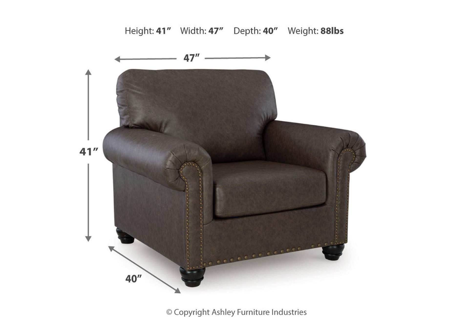 Roxmere Chair and Ottoman image 3