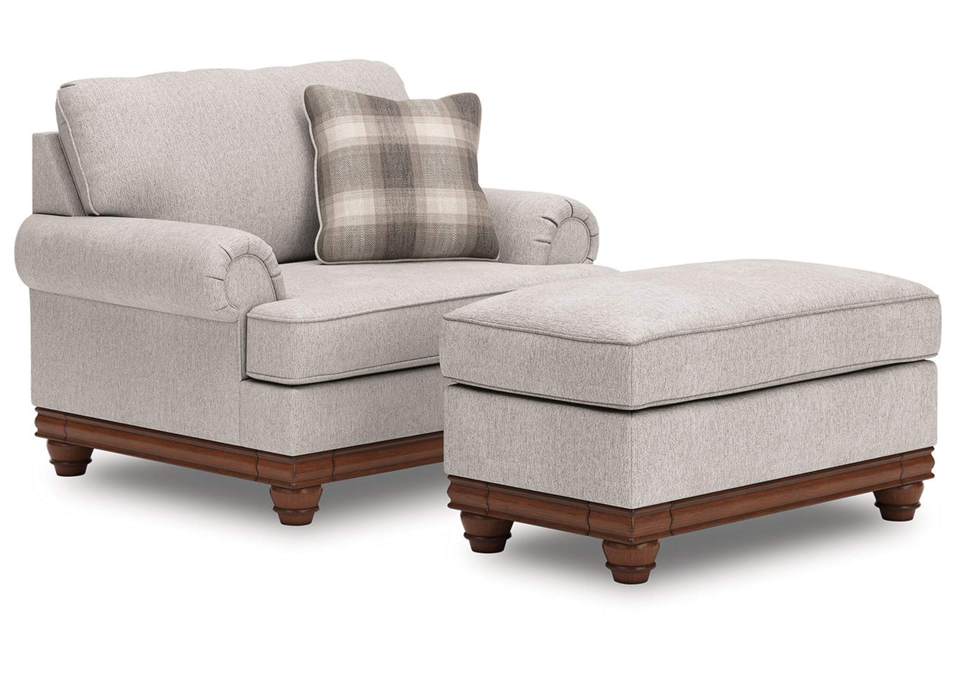 Stoughton Chair and Ottoman image 1