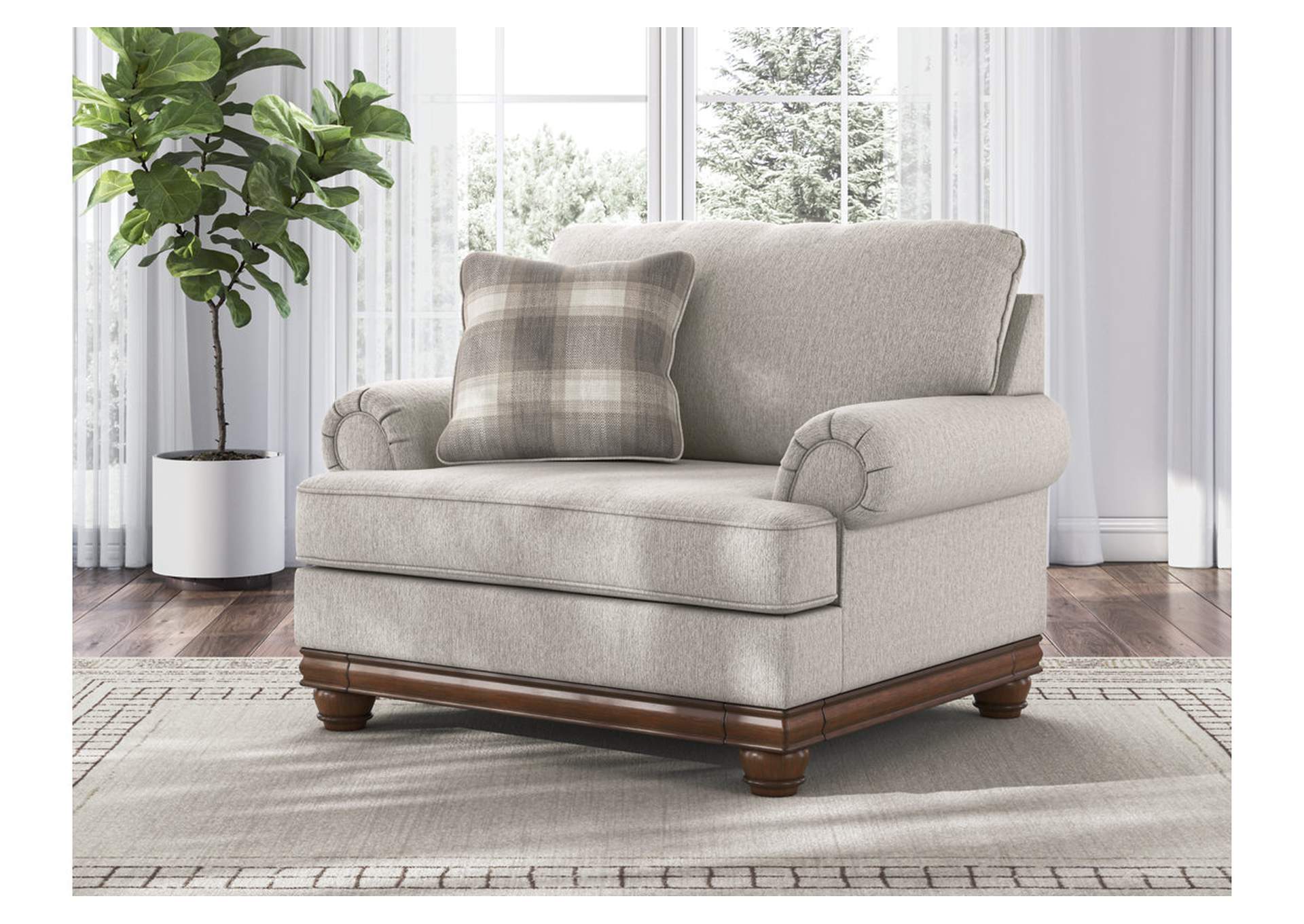 Stoughton Chair and Ottoman image 12