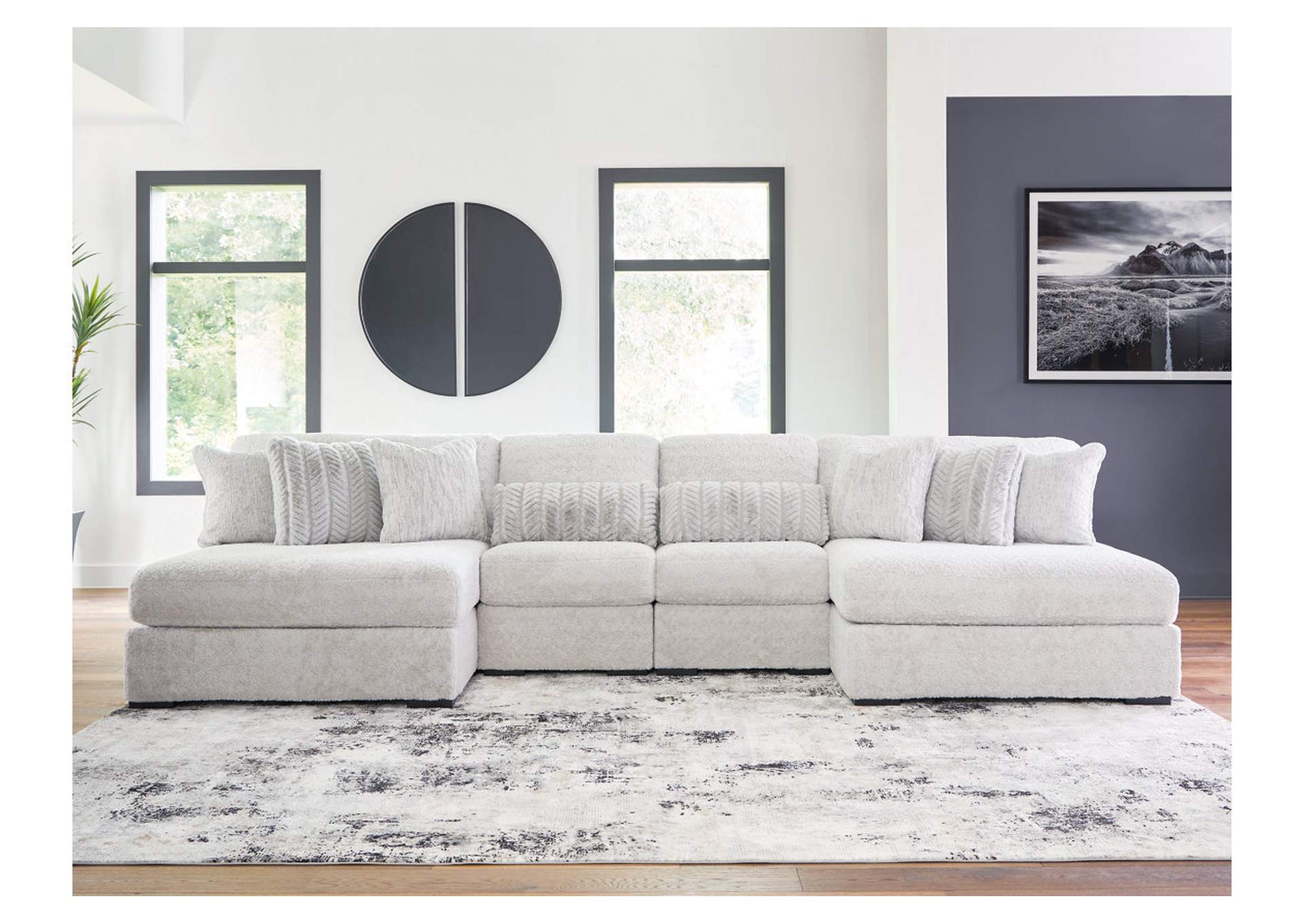 Cuddle Plush 4-Piece Sectional with Chaise image 3