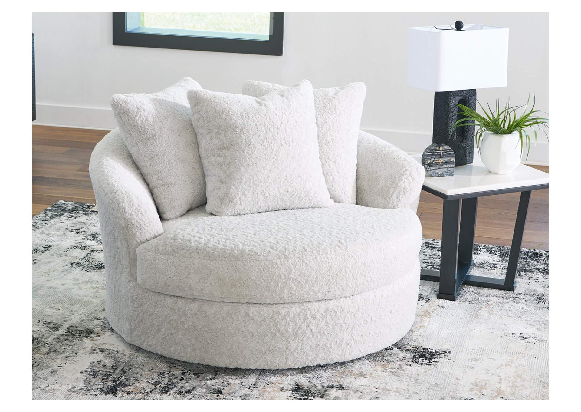 Cuddle Plush Oversized Swivel Accent Chair image 5