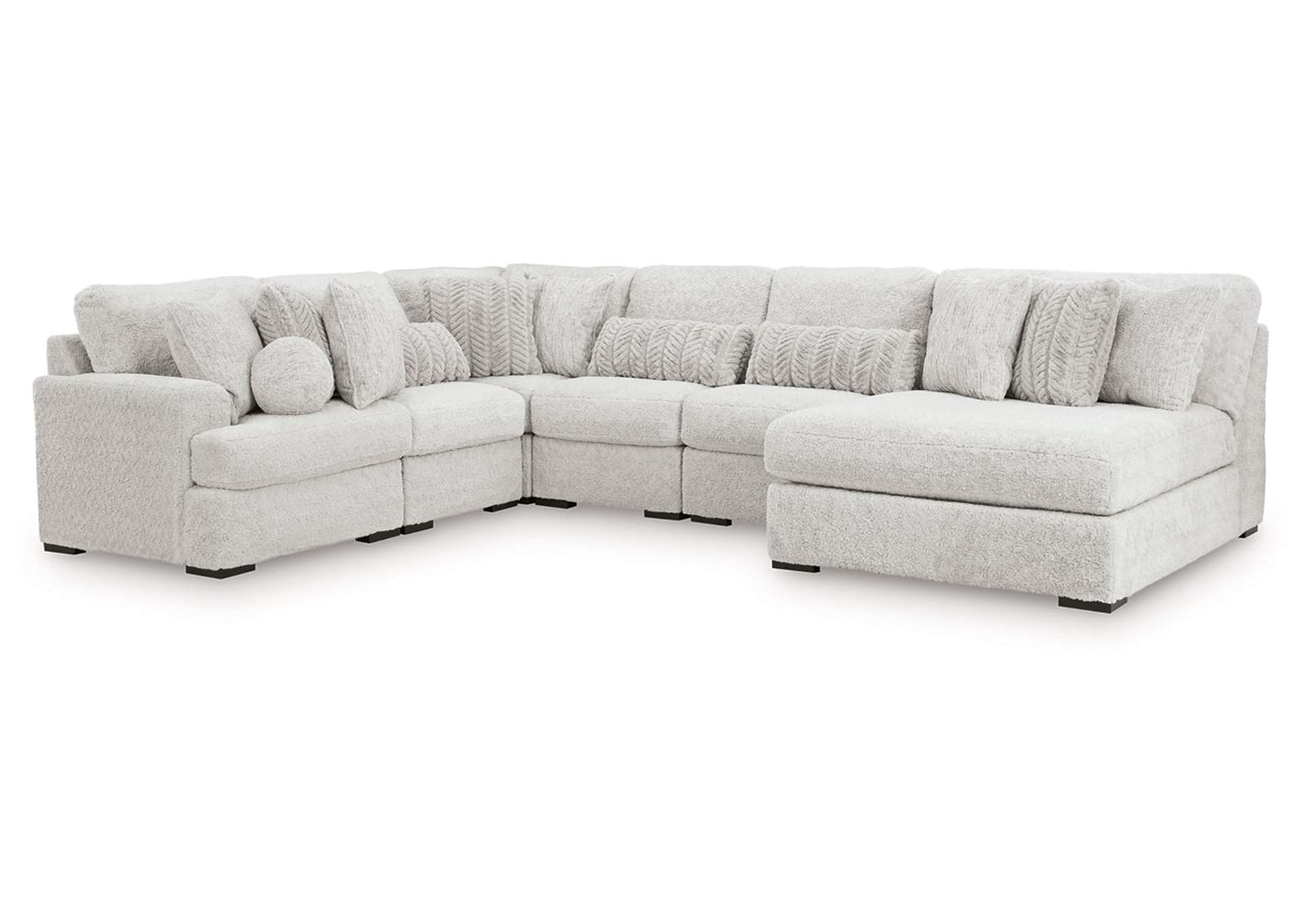 Cuddle Plush 6-Piece Sectional with Chaise image 1
