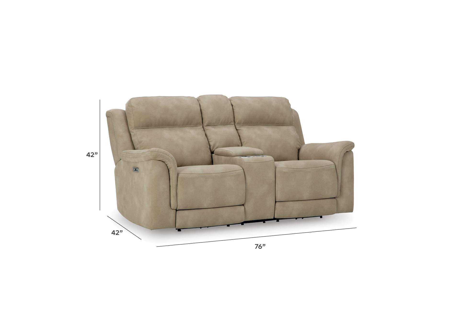 Next-Gen Durapella Power Reclining Loveseat with Console image 15