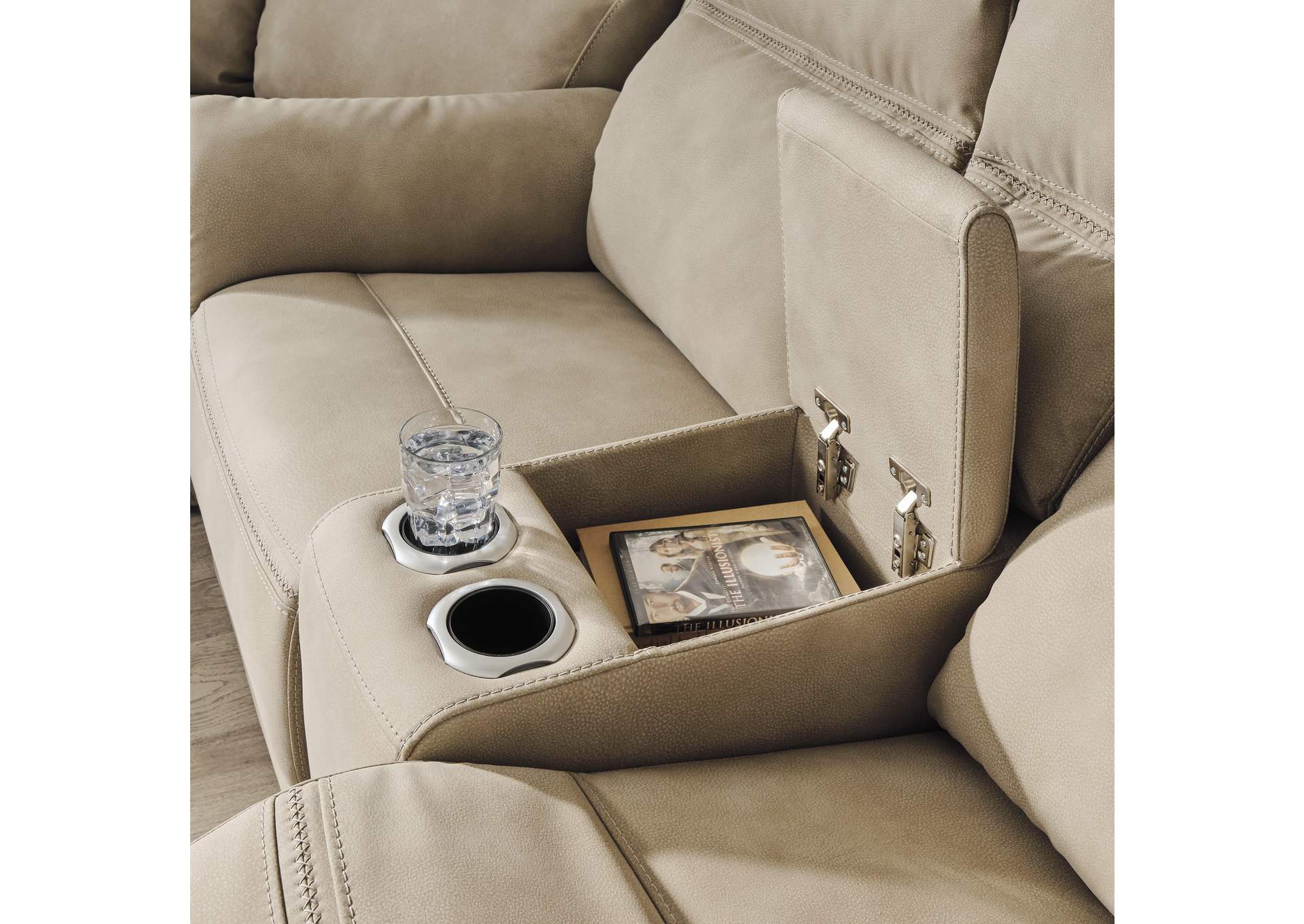 Next-Gen Durapella Power Reclining Loveseat with Console image 13