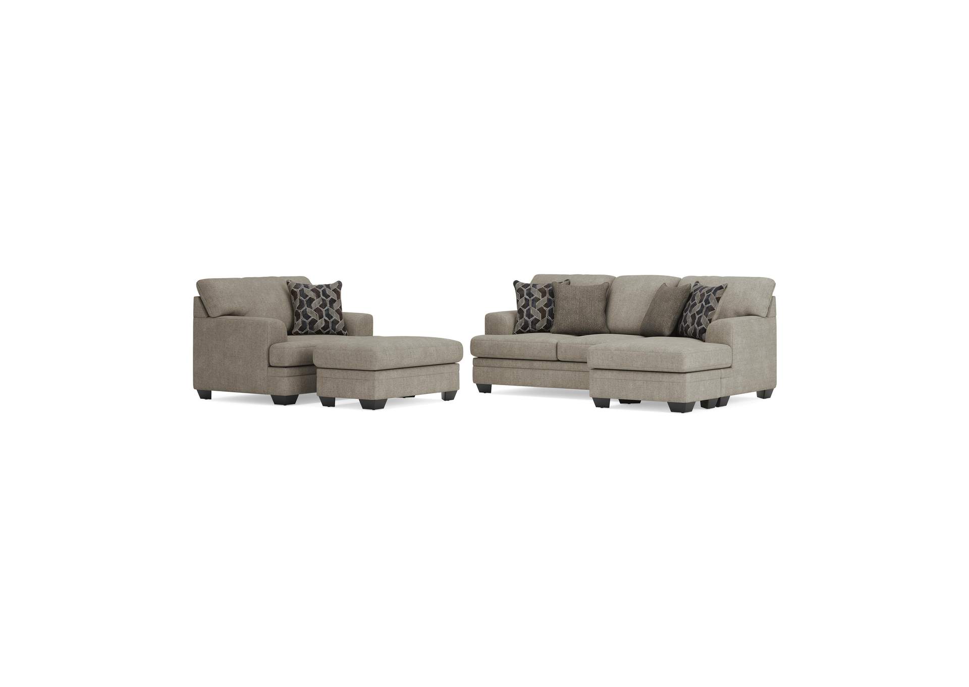 Stonemeade Sofa Chaise, Chair, and Ottoman image 1