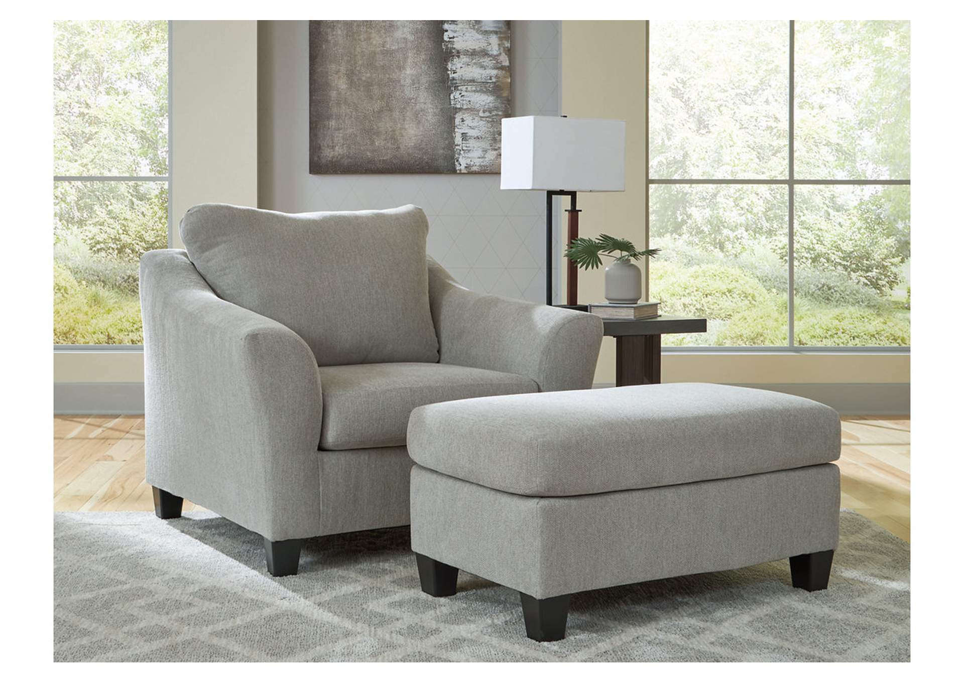 Willarae Chair and Ottoman image 1