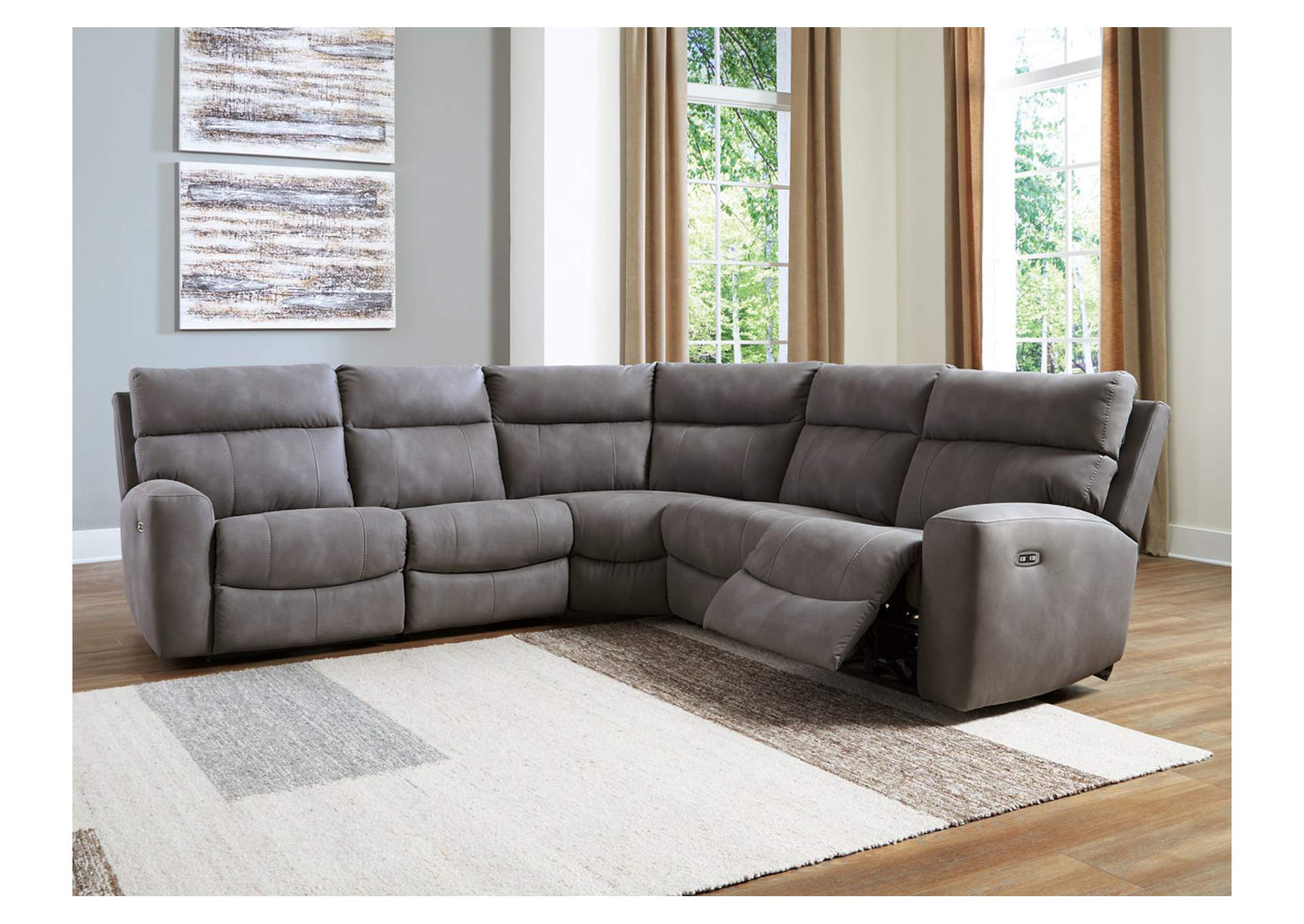 Next-Gen Durapella 5-Piece Power Reclining Sectional image 10
