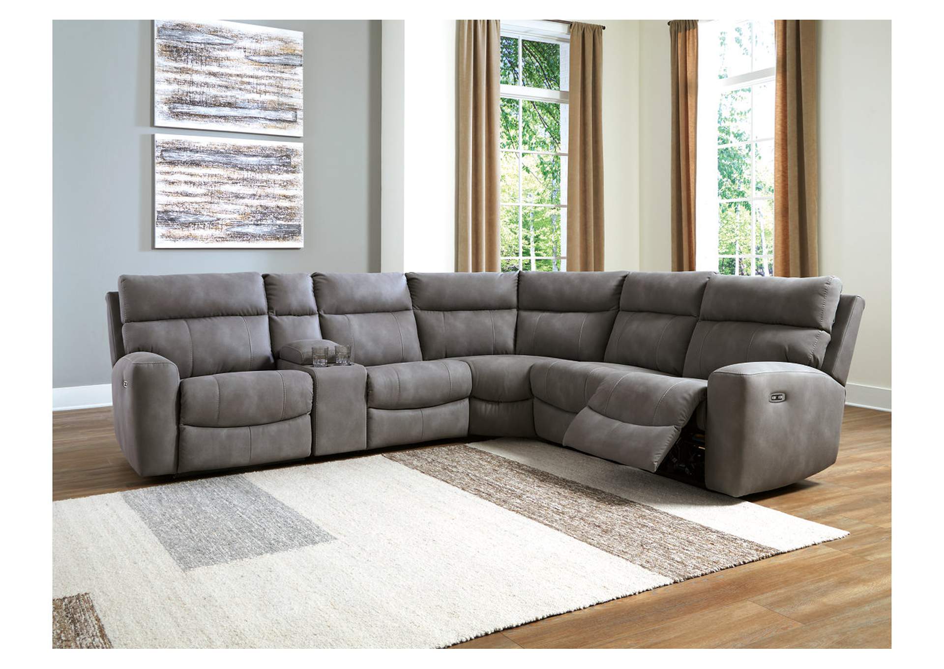 Next-Gen Durapella 6-Piece Power Reclining Sectional image 12