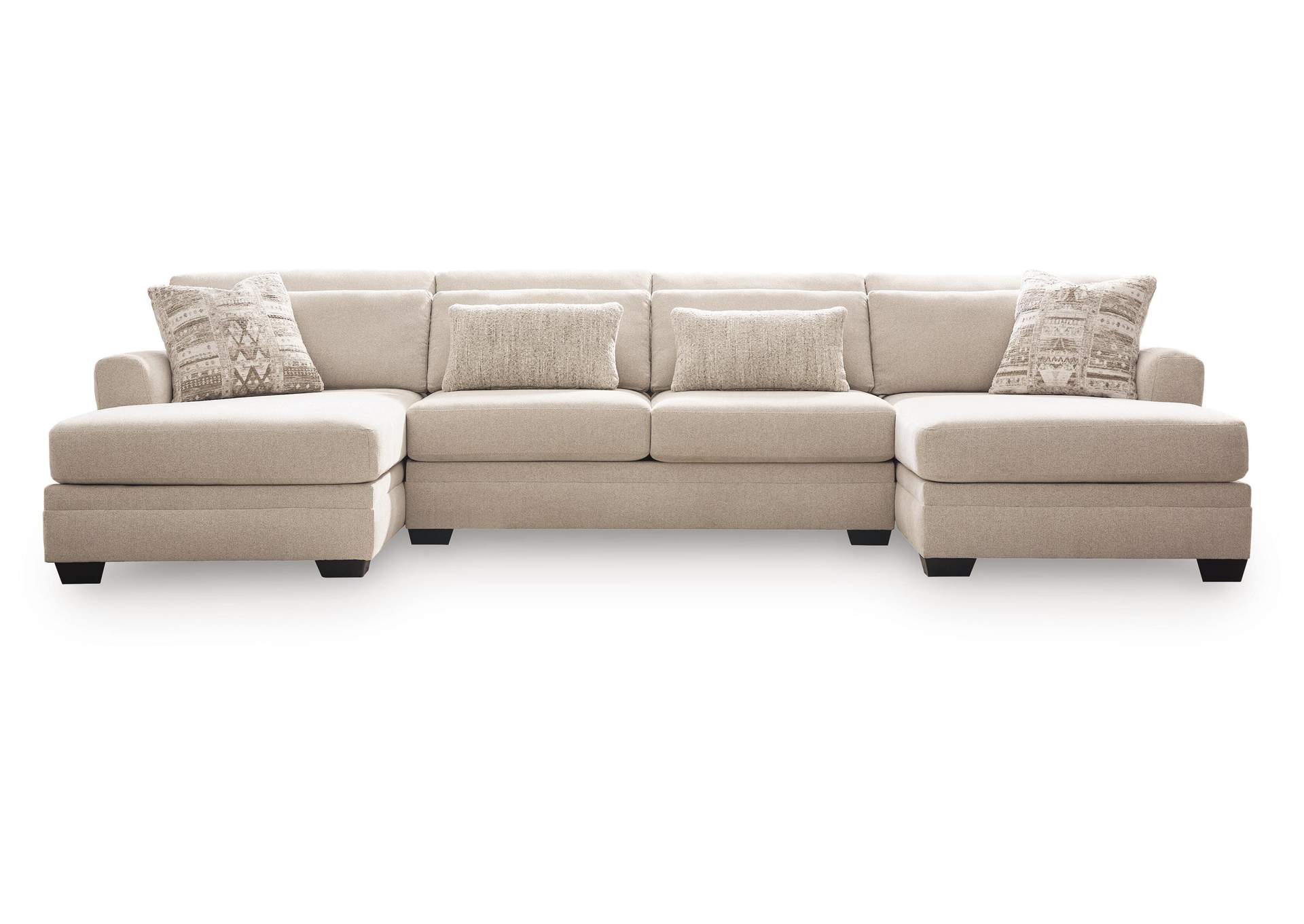 Mandi Point 3-Piece Double Chaise Sleeper Sectional image 1
