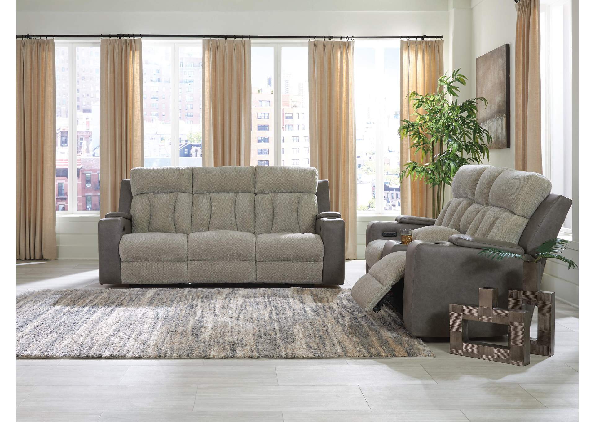 Branthorpe Power Reclining Sofa and Loveseat image 2