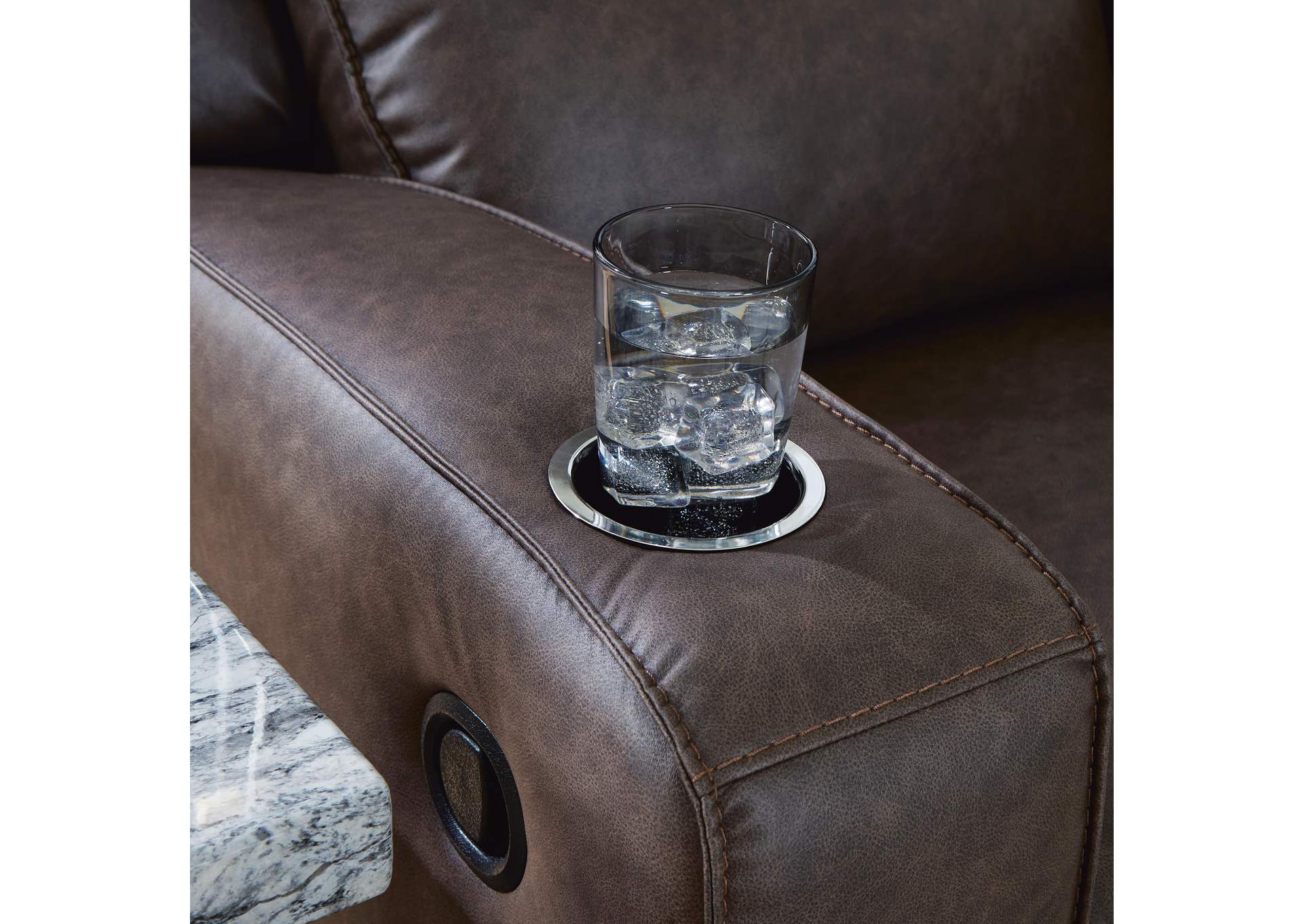 Lavenhorne Reclining Sofa with Drop Down Table image 5