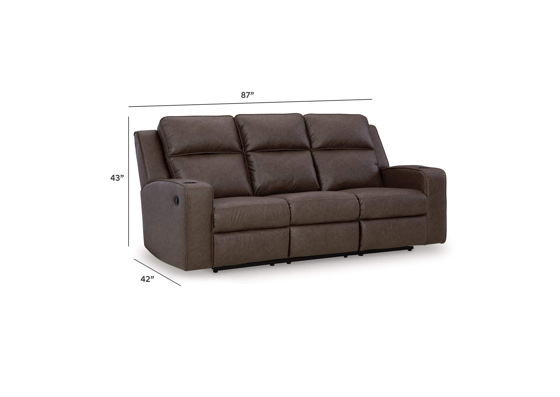 Lavenhorne Reclining Sofa with Drop Down Table image 6