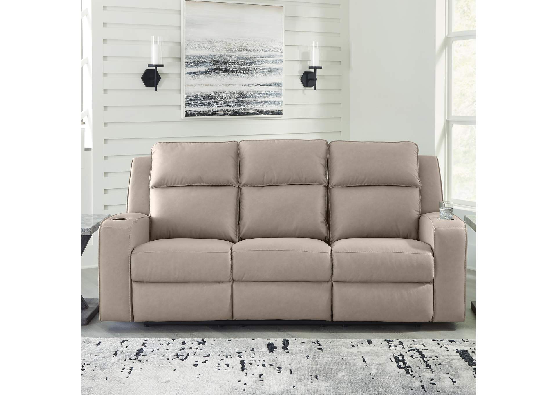 Lavenhorne Reclining Sofa with Drop Down Table image 4