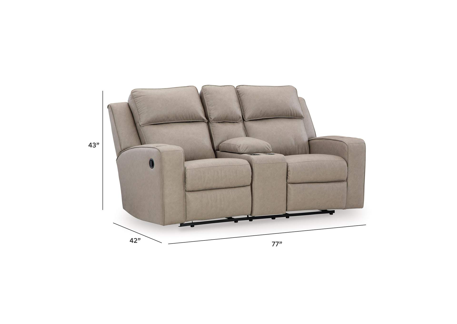 Lavenhorne Reclining Loveseat with Console image 4