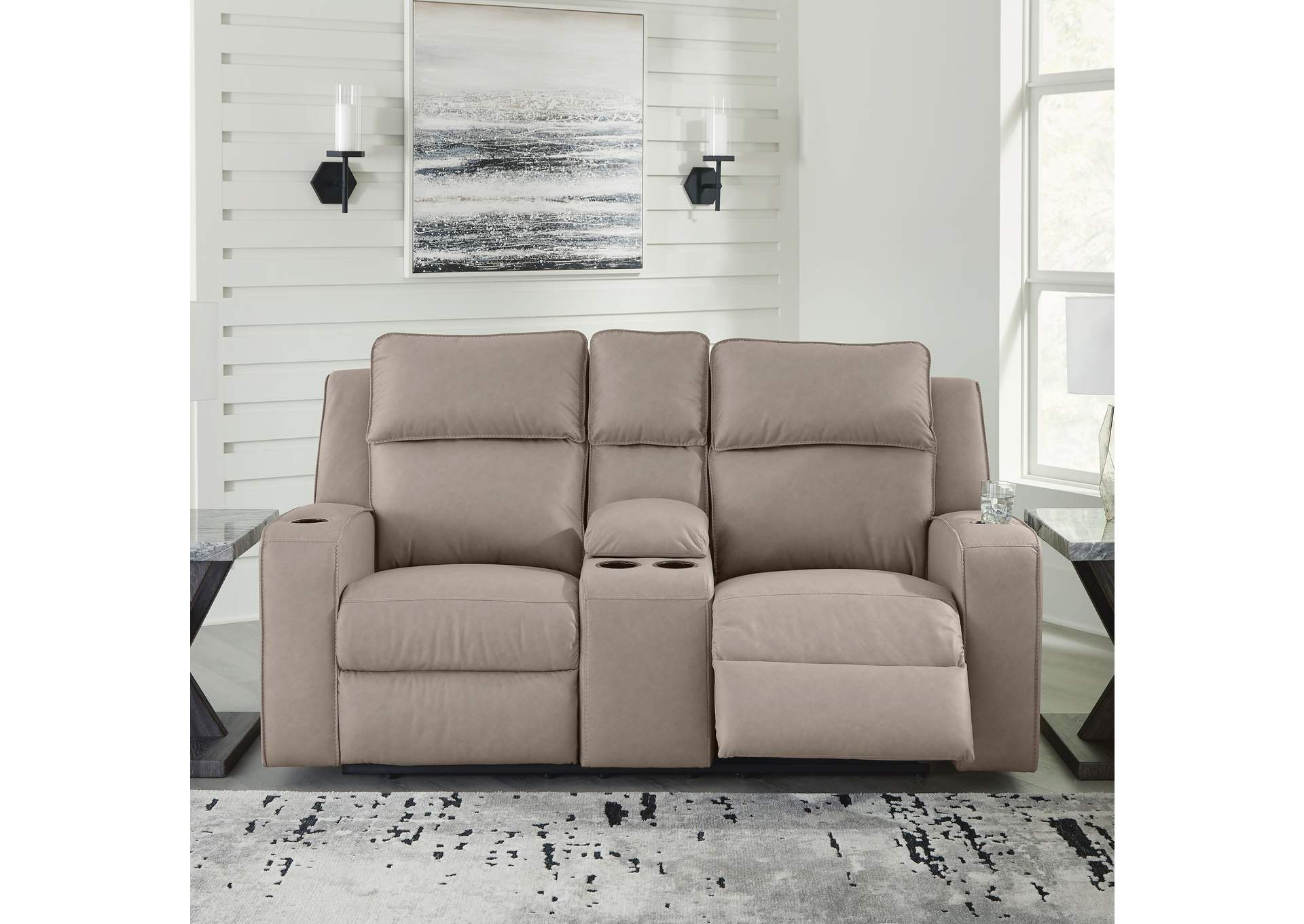 Lavenhorne Reclining Loveseat with Console image 5