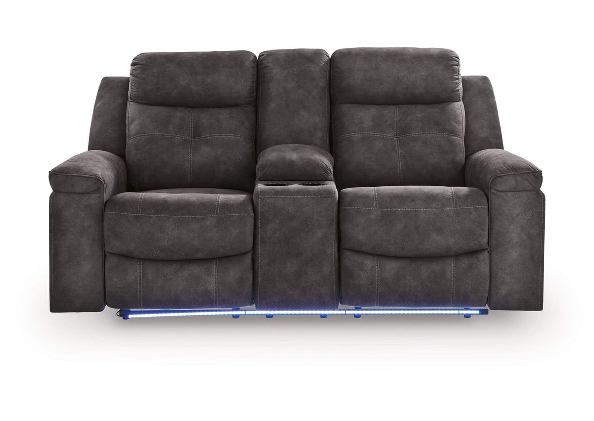 Brysonview Reclining Loveseat with Console image 1