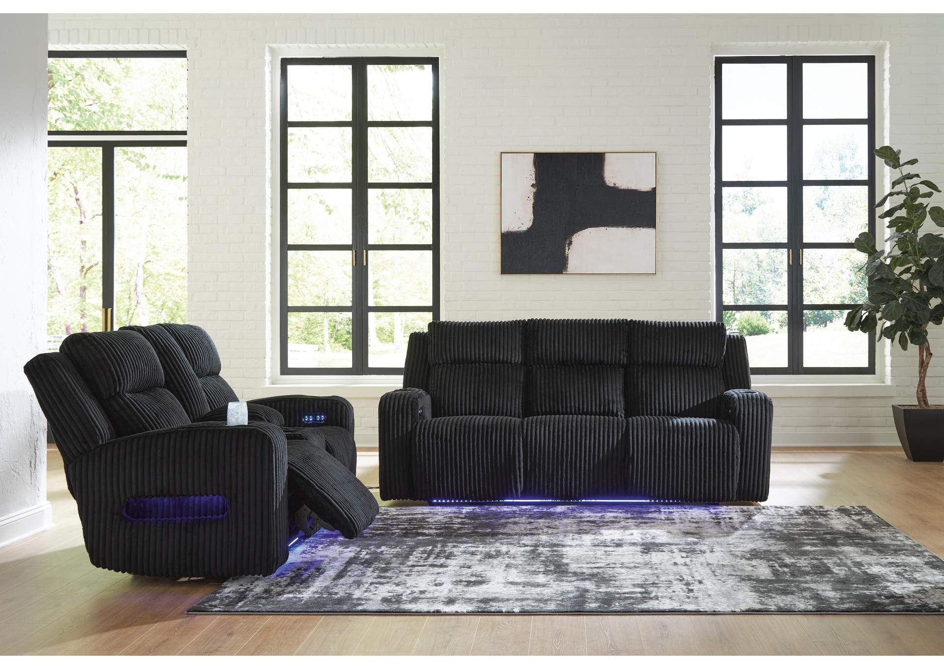 Belvarrow Power Reclining Sofa and Loveseat image 2