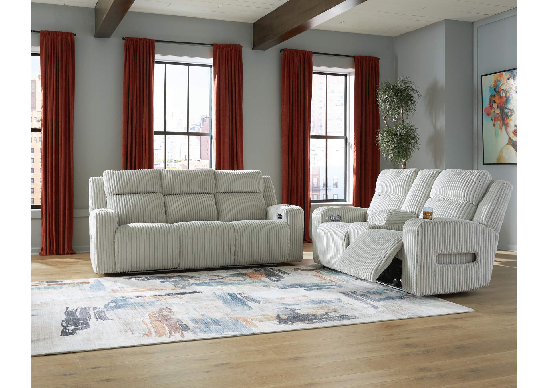 Forest Lake Power Reclining Sofa and Loveseat image 2