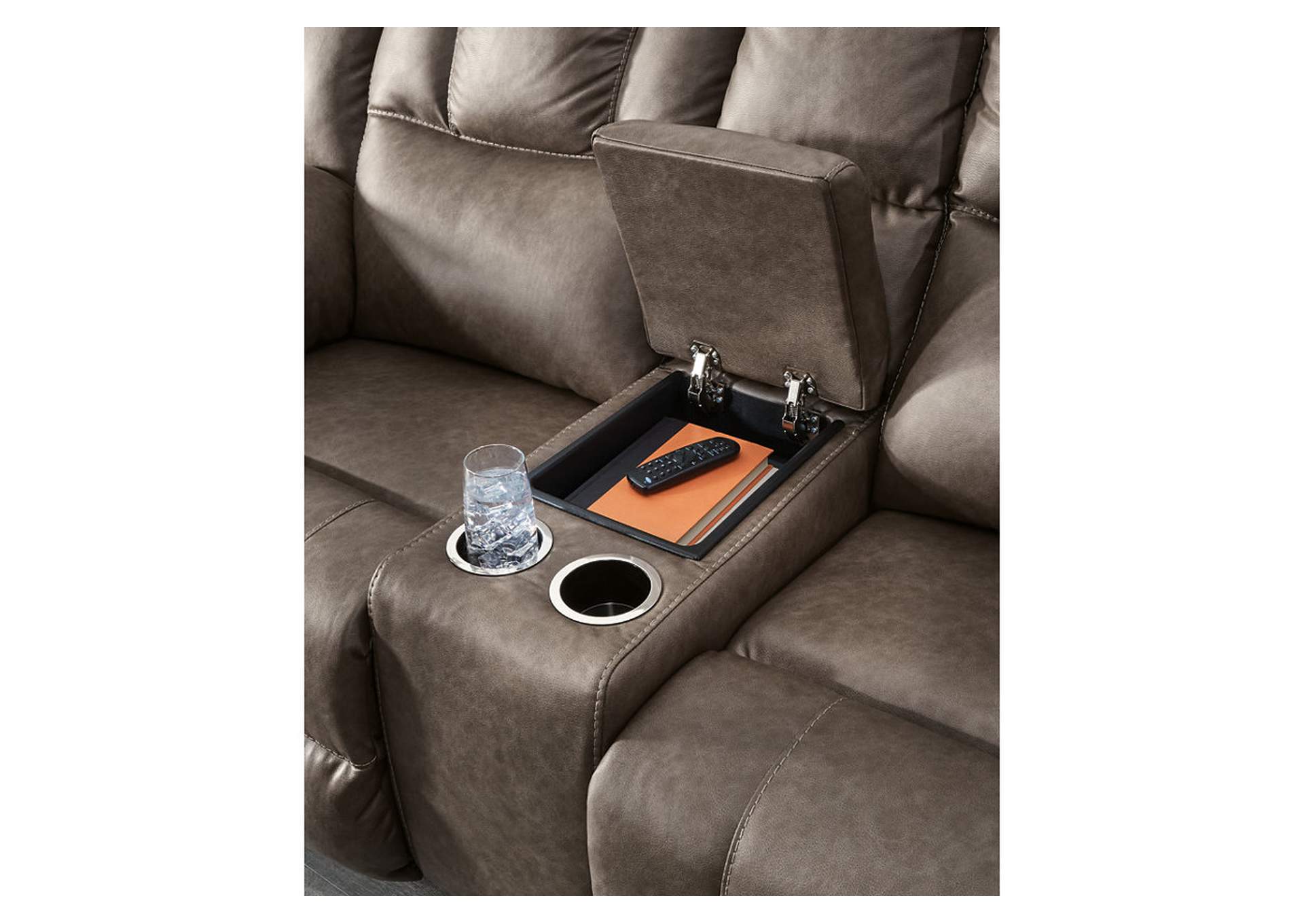 Lowilla Reclining Loveseat with Console image 6