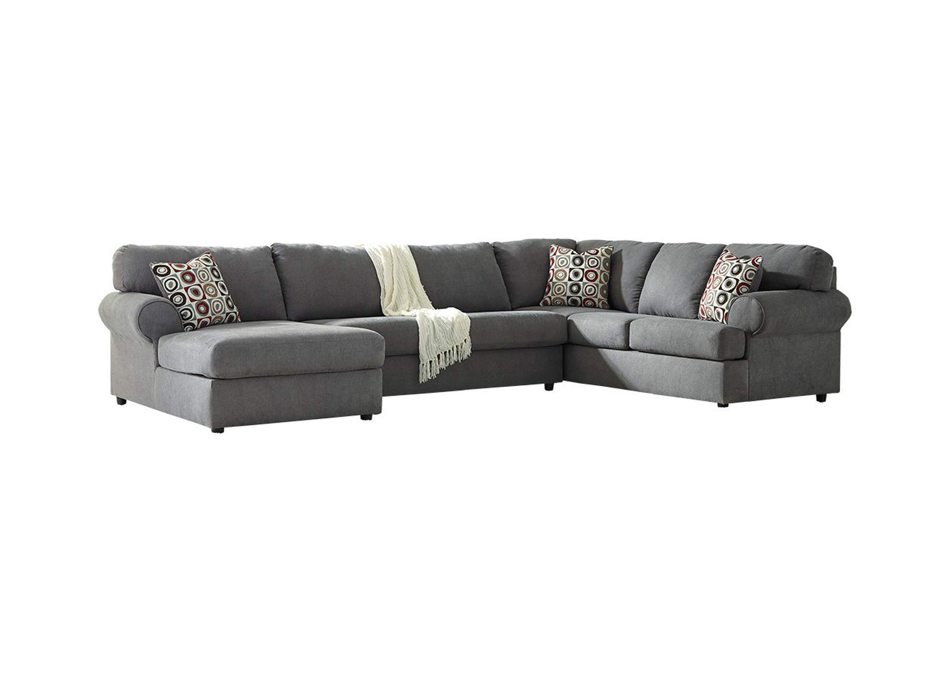 Ashley Delta City 3 Pc Sectional Sofa With Raf Chaise Baci Living Room