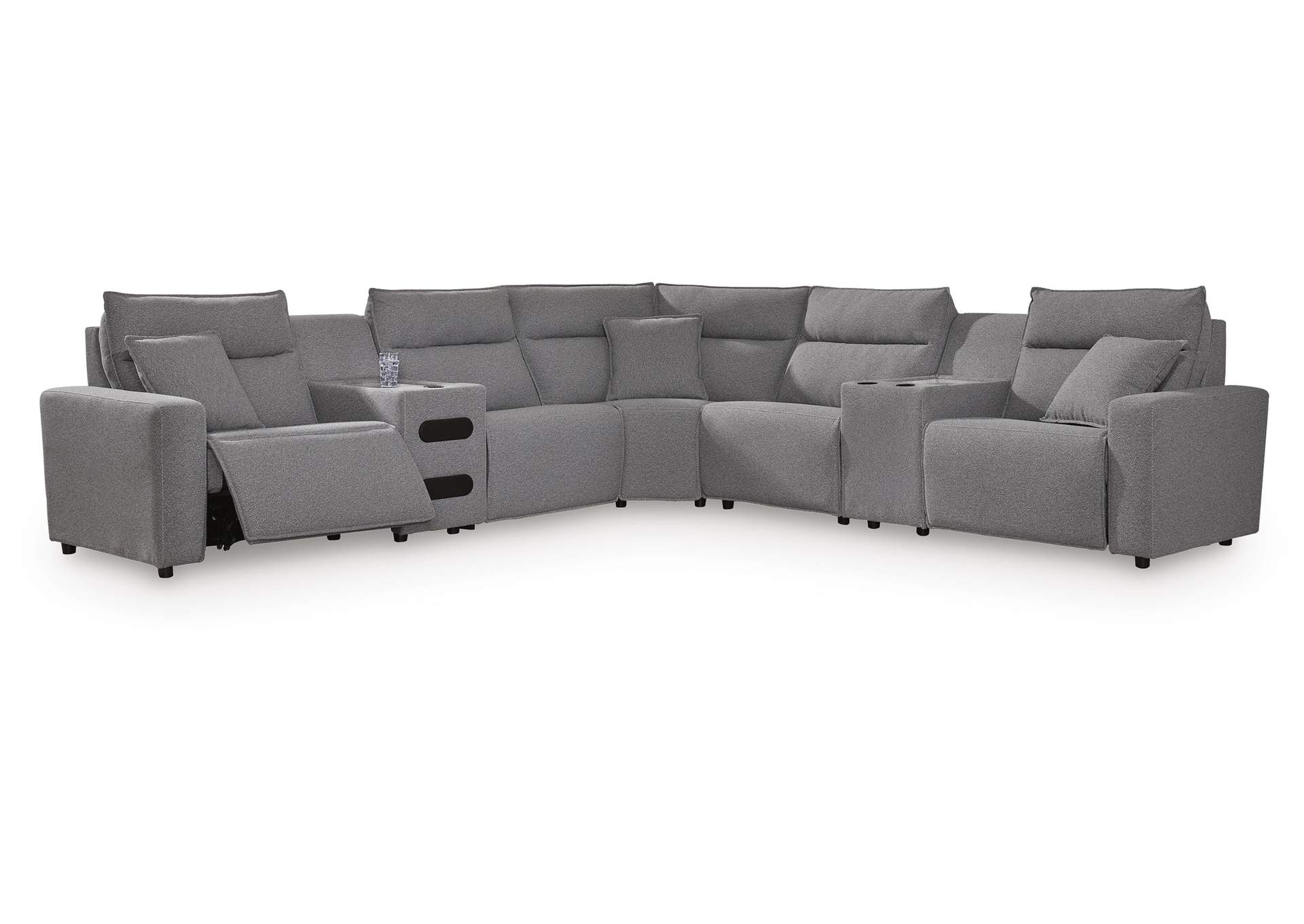 Modmax II 7-Piece Power Reclining Sectional with Audio Consoles image 1