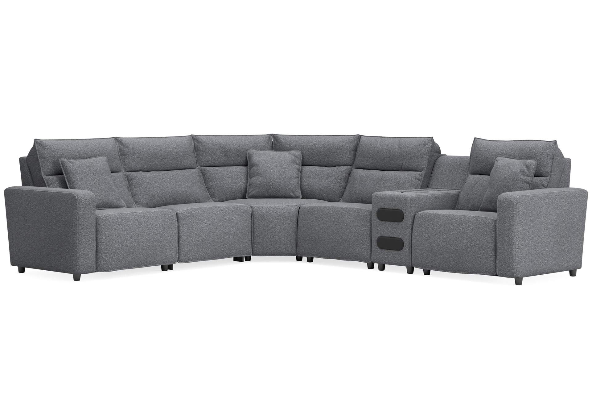 Modmax II 6-Piece Reclining Sectional with Audio Console image 1