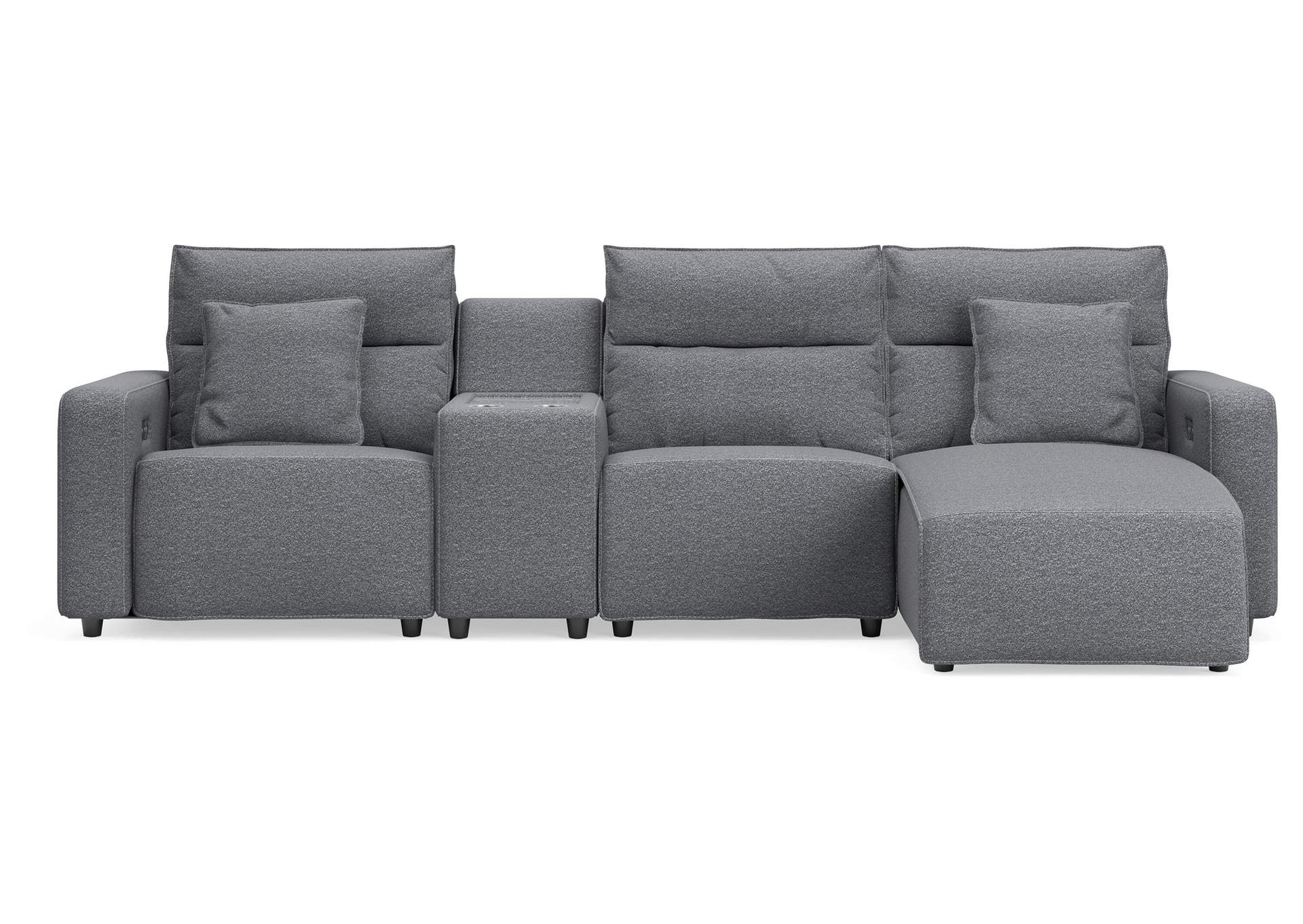 Modmax II 4-Piece Reclining Sectional with Chaise and Console image 1