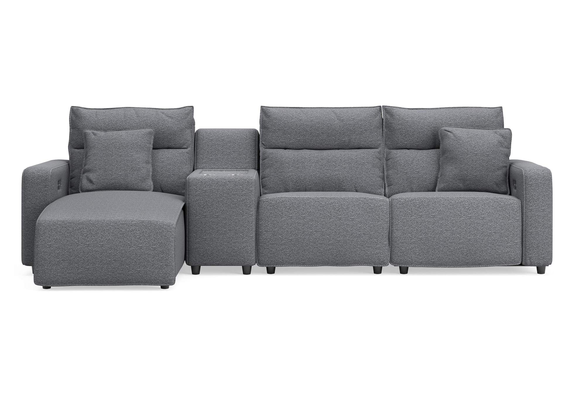 Modmax II 4-Piece Reclining Sectional with Chaise and Console image 1
