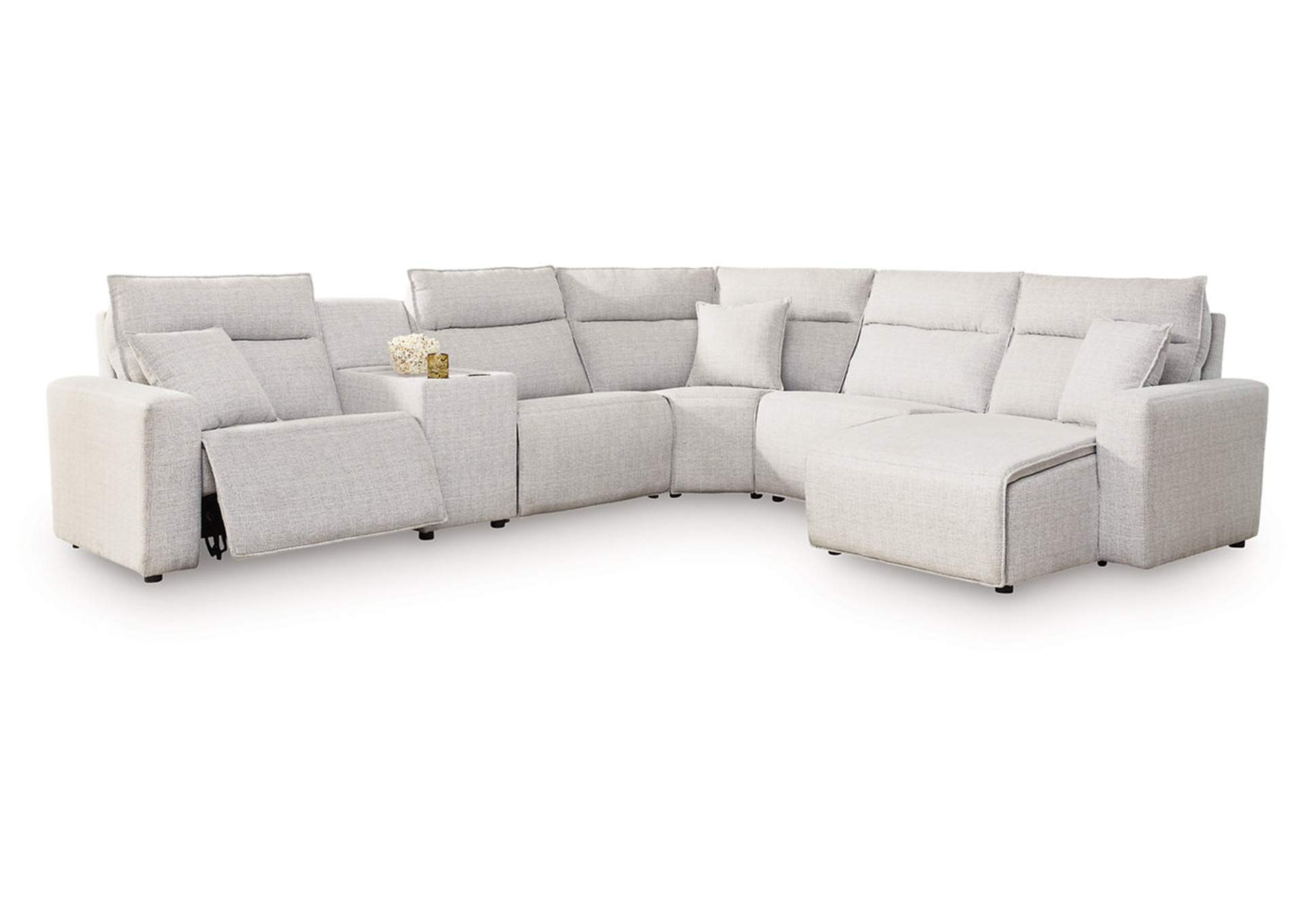 Modmax II 6-Piece Power Reclining Sectional with Chaise and Console image 1