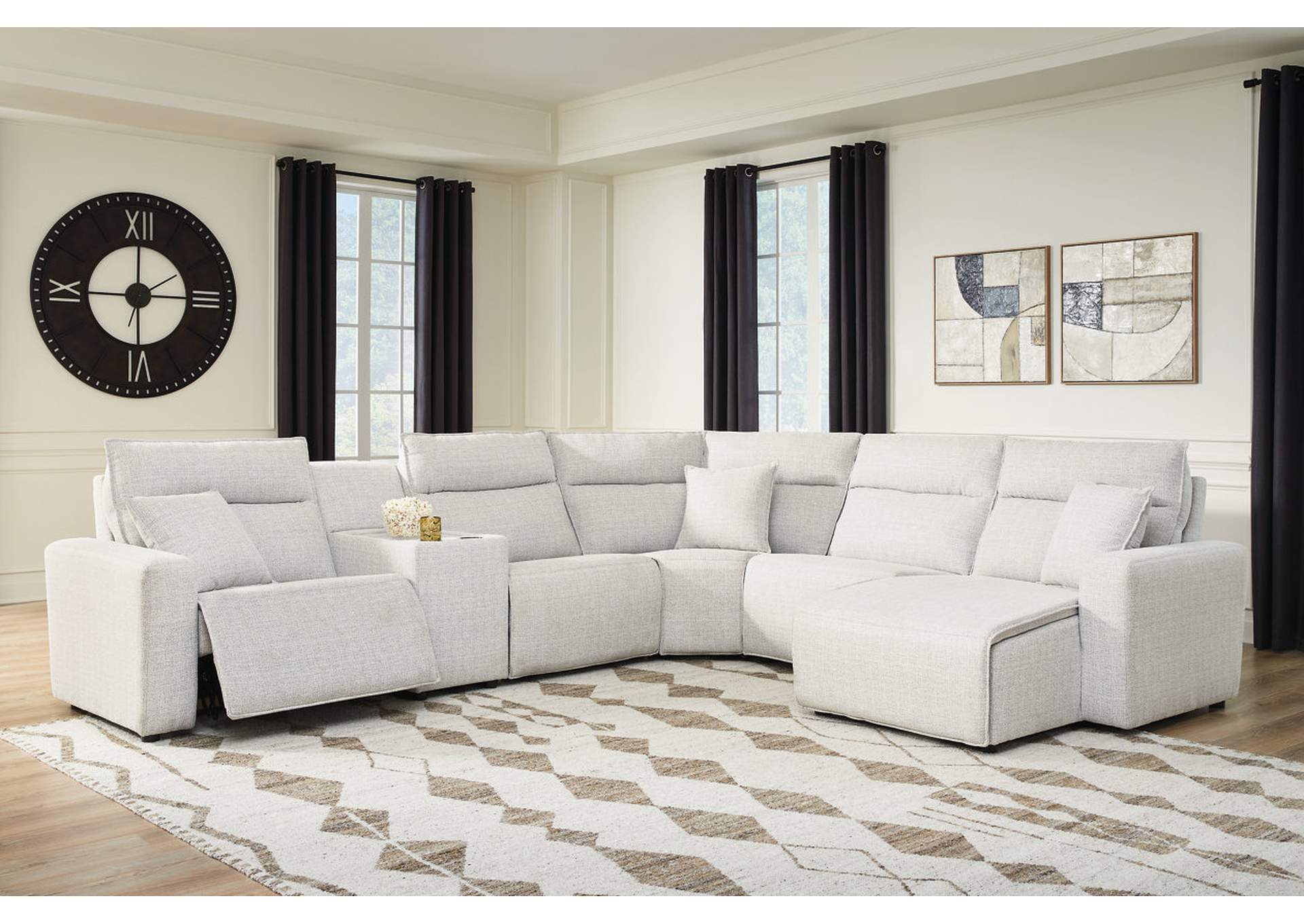 Modmax II 6-Piece Power Reclining Sectional with Chaise and Console image 2