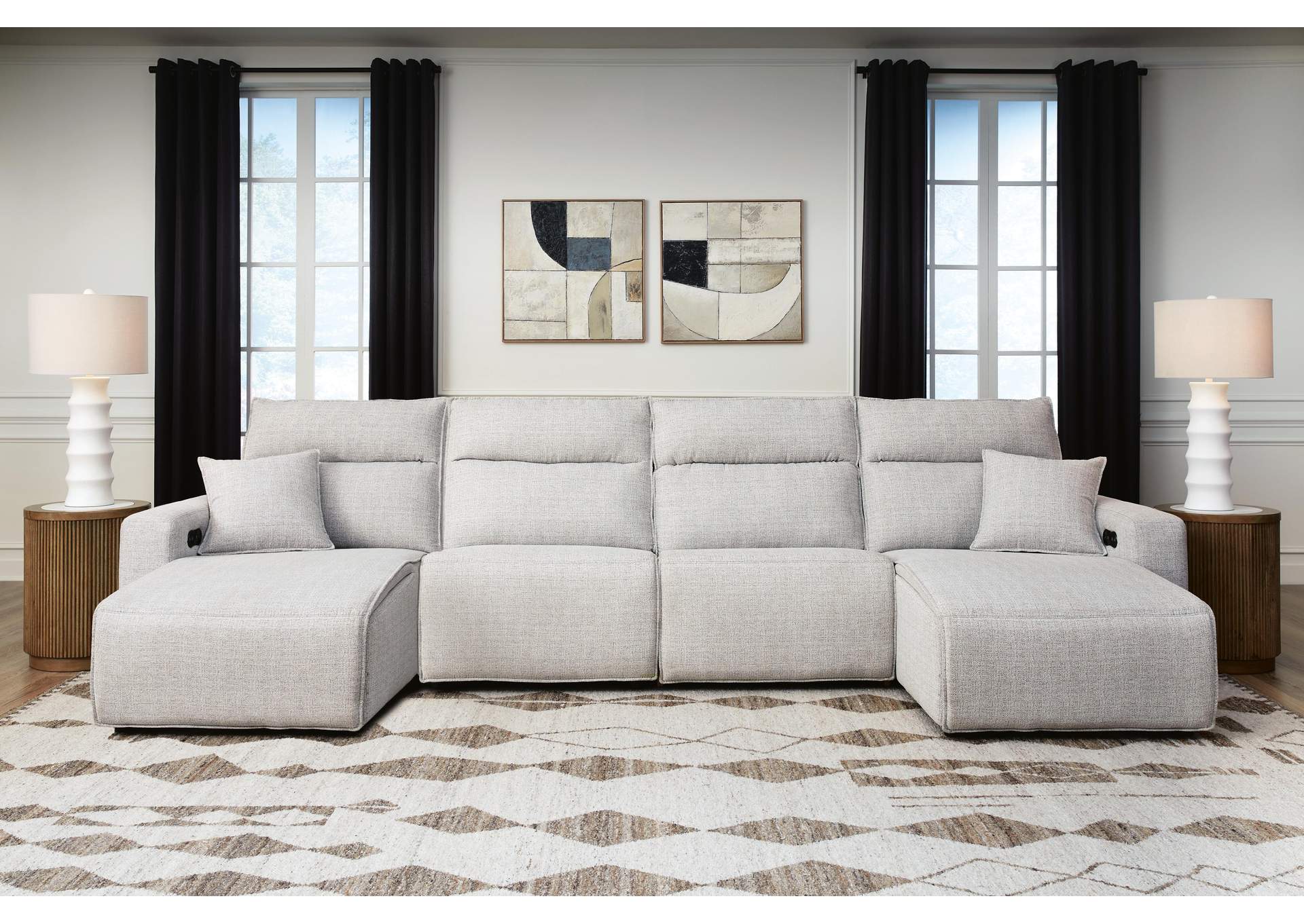 Modmax II 4-Piece Reclining Sectional with Double Chaise image 9