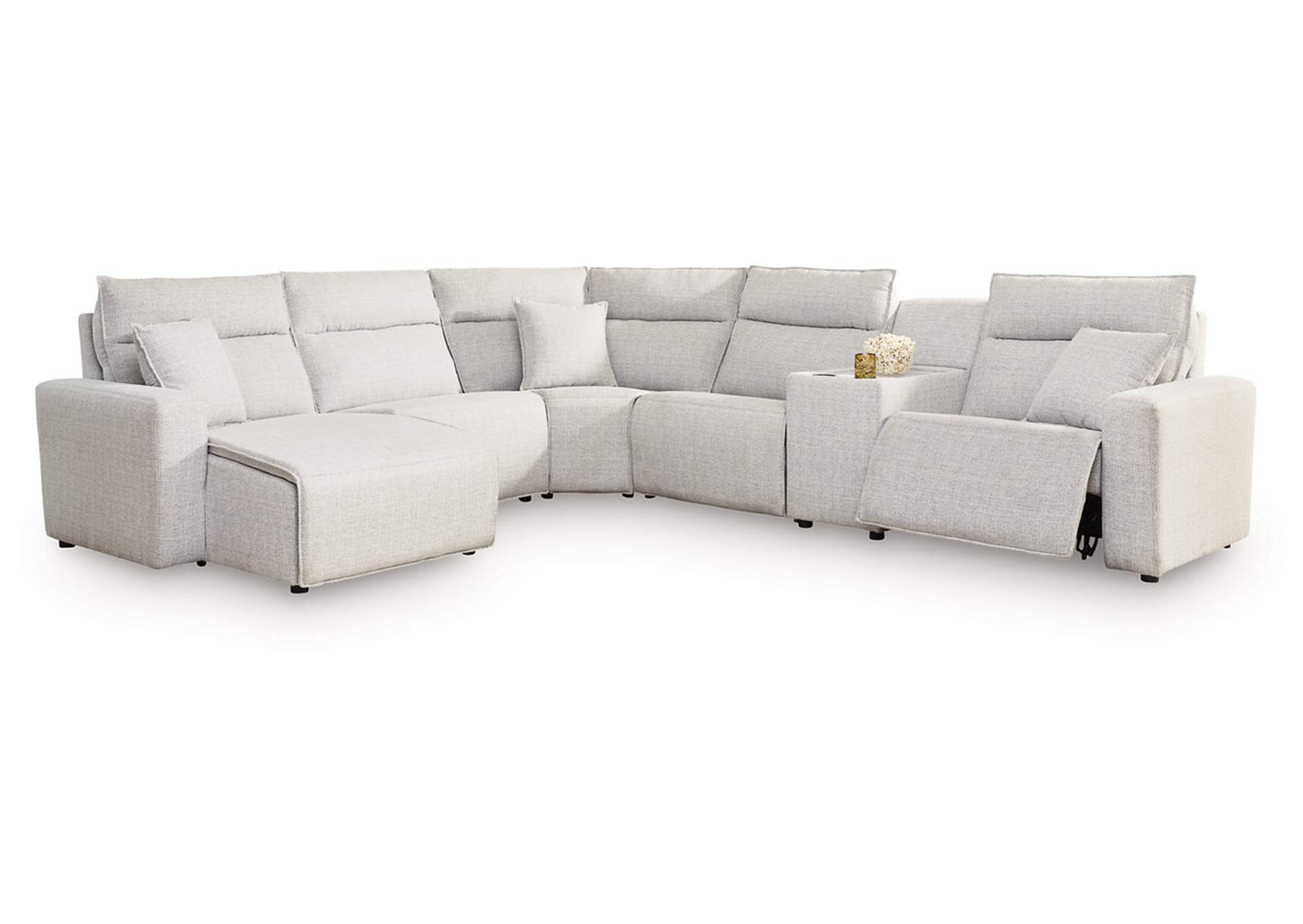 Modmax II 6-Piece Power Reclining Sectional with Chaise and Console image 1
