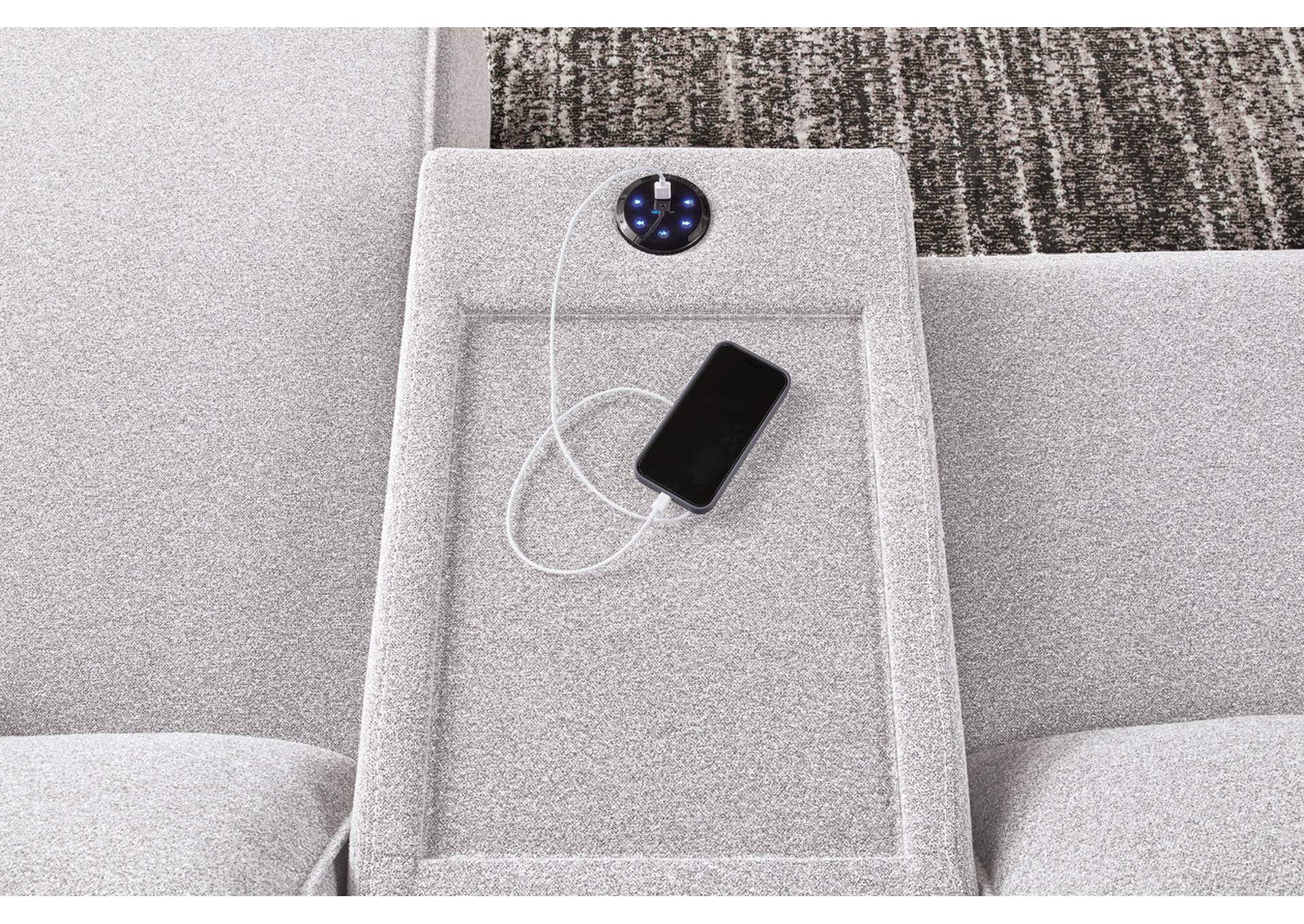 Modmax II 6-Piece Reclining Sectional with Chaise and Audio Console image 5