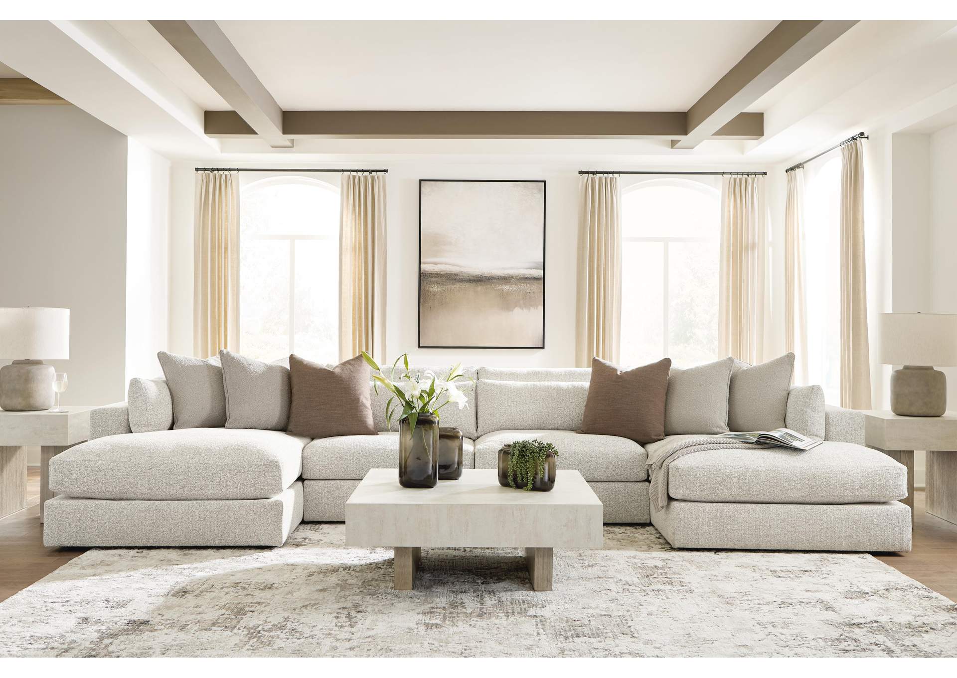 Ashbourne Estate 4-Piece Double Chaise Sectional image 4