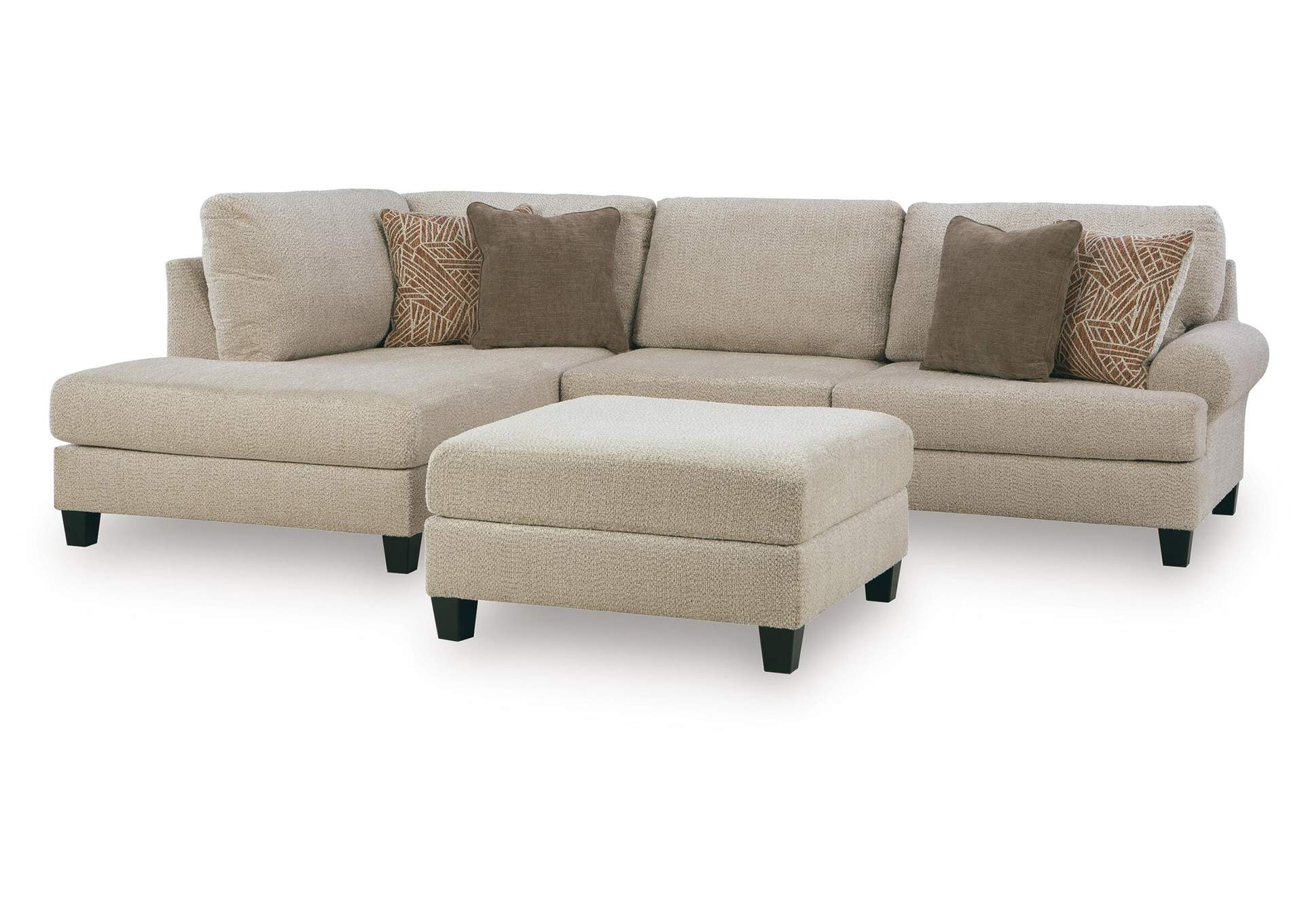 Steelwater Retreat 2-Piece Sectional with Chaise and Oversized Accent Ottoman image 1