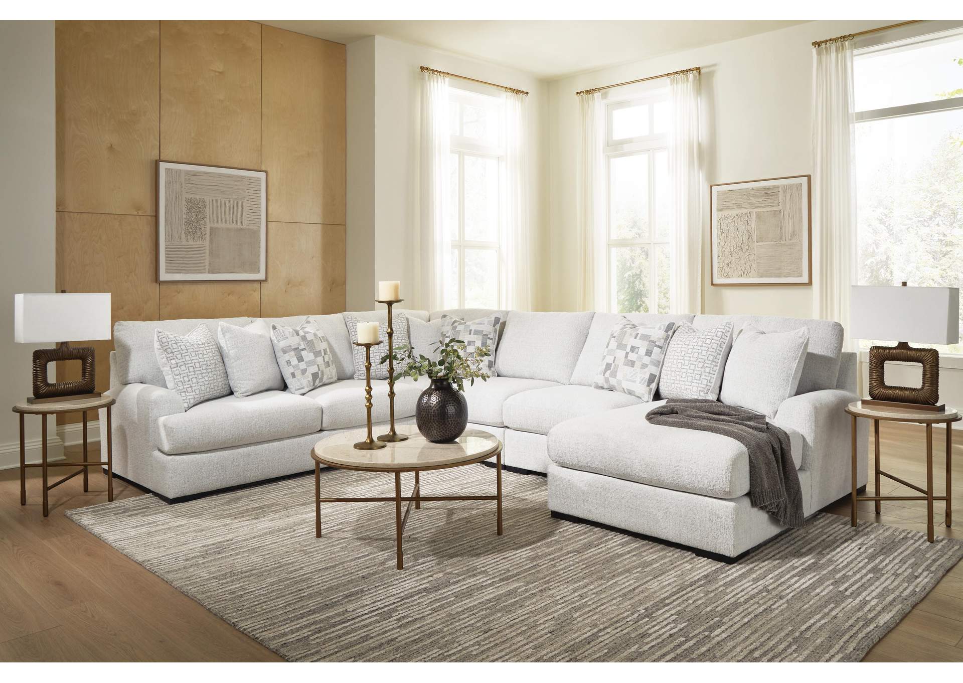 Misty-Lakes 5-Piece Sectional with Chaise image 3