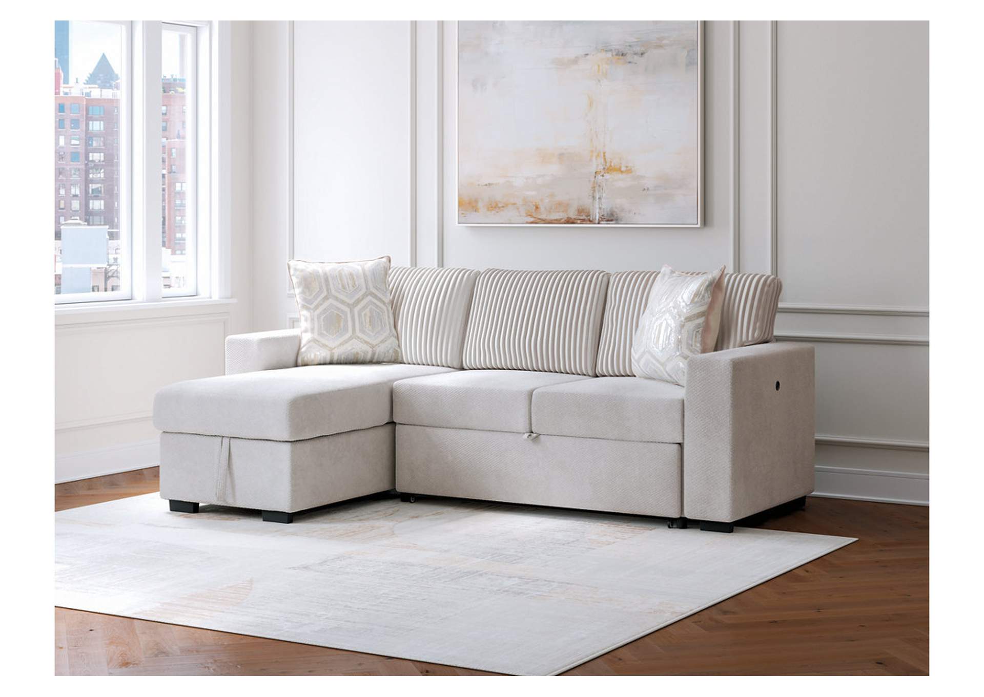 Wohlen 2-Piece Sectional with Pop Up Sleeper and Chaise image 10