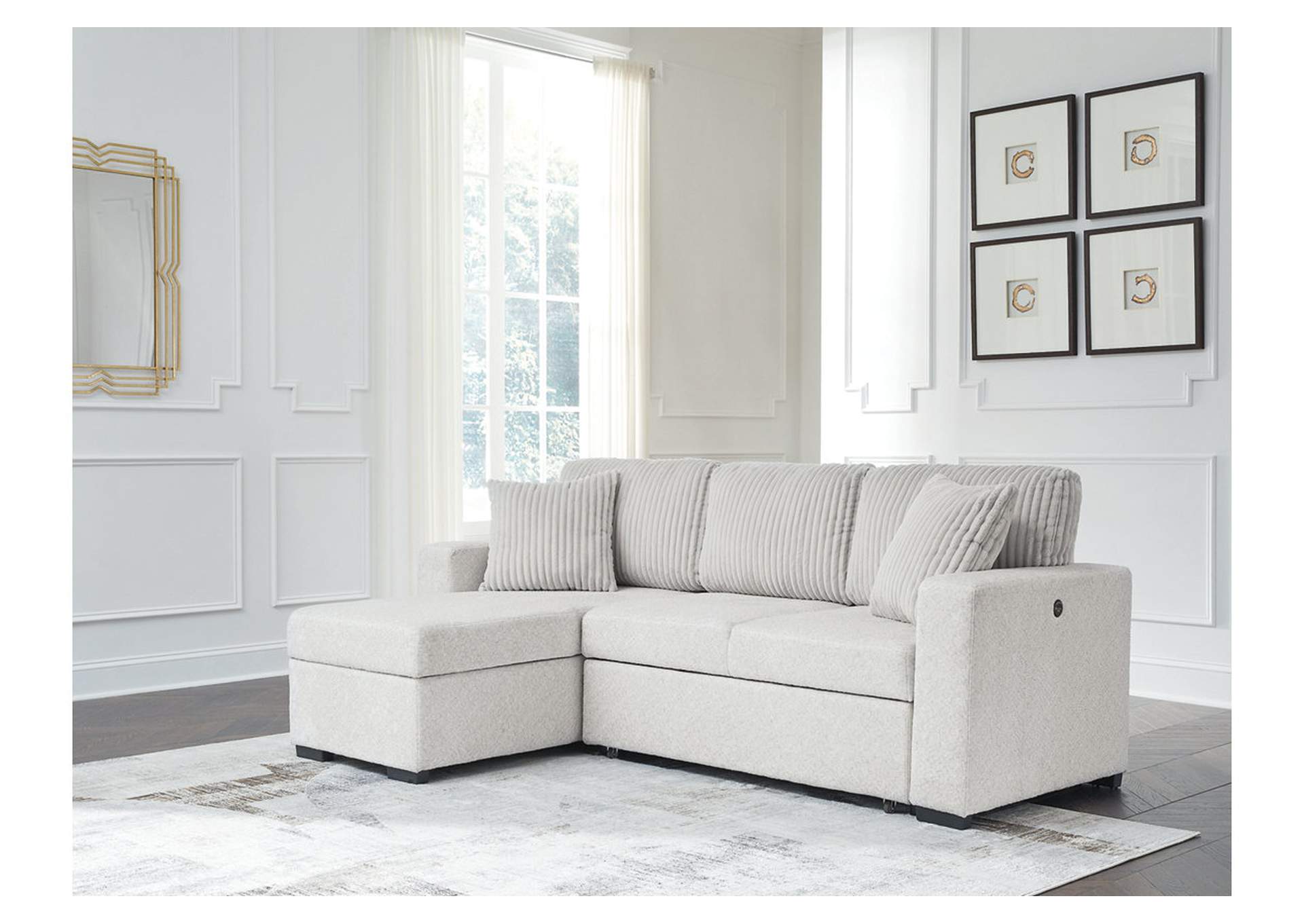 Wohlen 2-Piece Sectional with Pop Up Sleeper and Chaise image 2