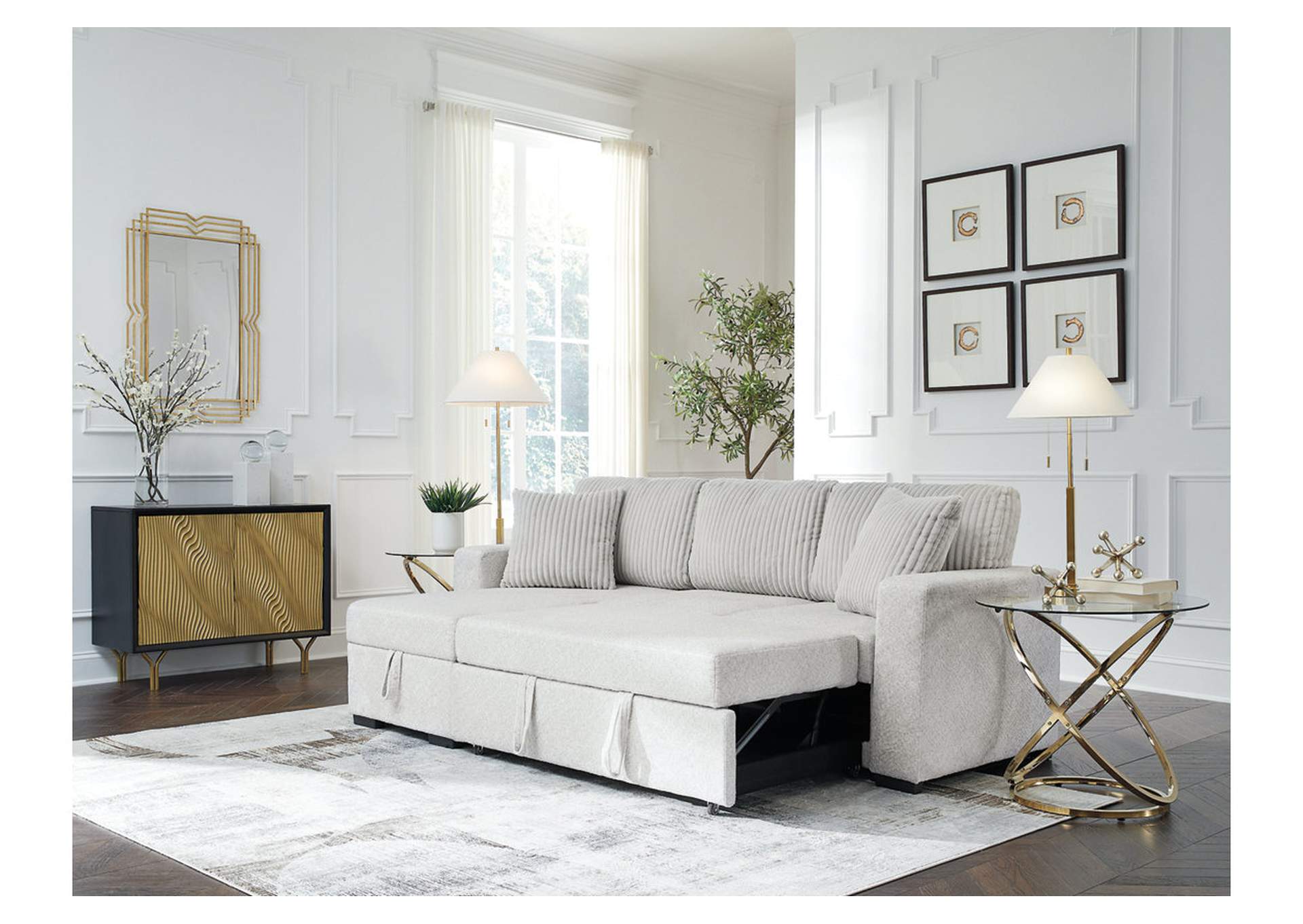 Wohlen 2-Piece Sectional with Pop Up Sleeper and Chaise image 10